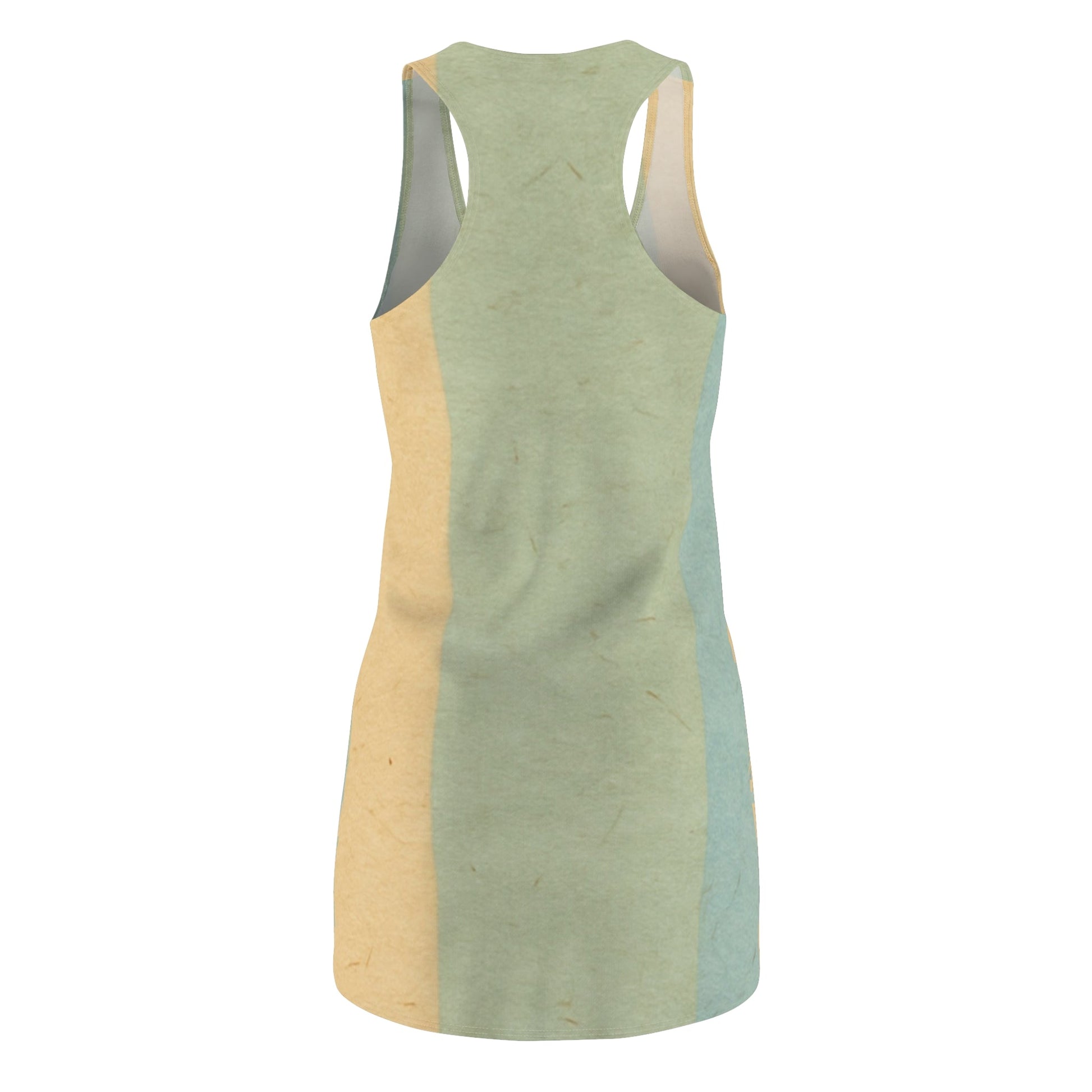 Light Green Ombre Racerback Dress, Artsulli - Art is Long, Life is Short, All Over Prints, , , , , , , 