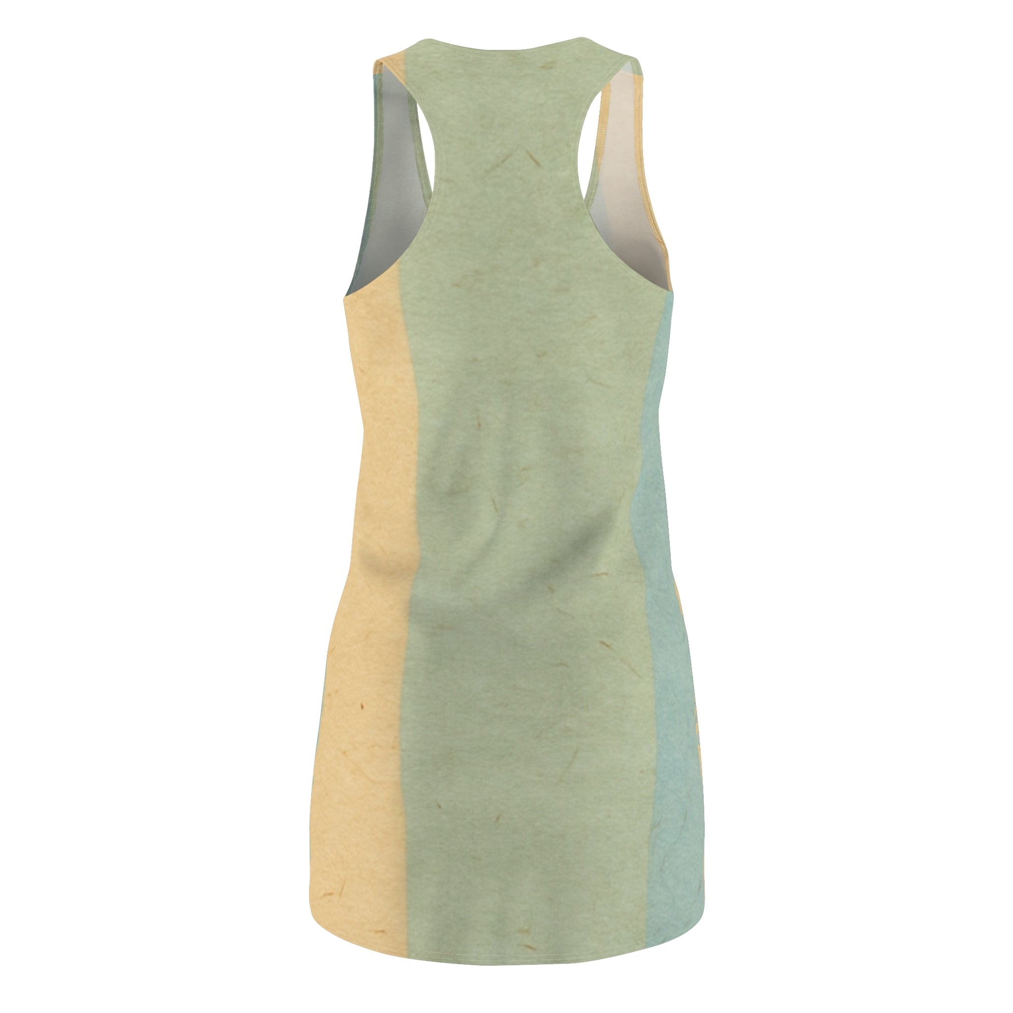 Light Green Ombre Racerback Dress, Artsulli - Art is Long, Life is Short, All Over Prints, , , , , , , 