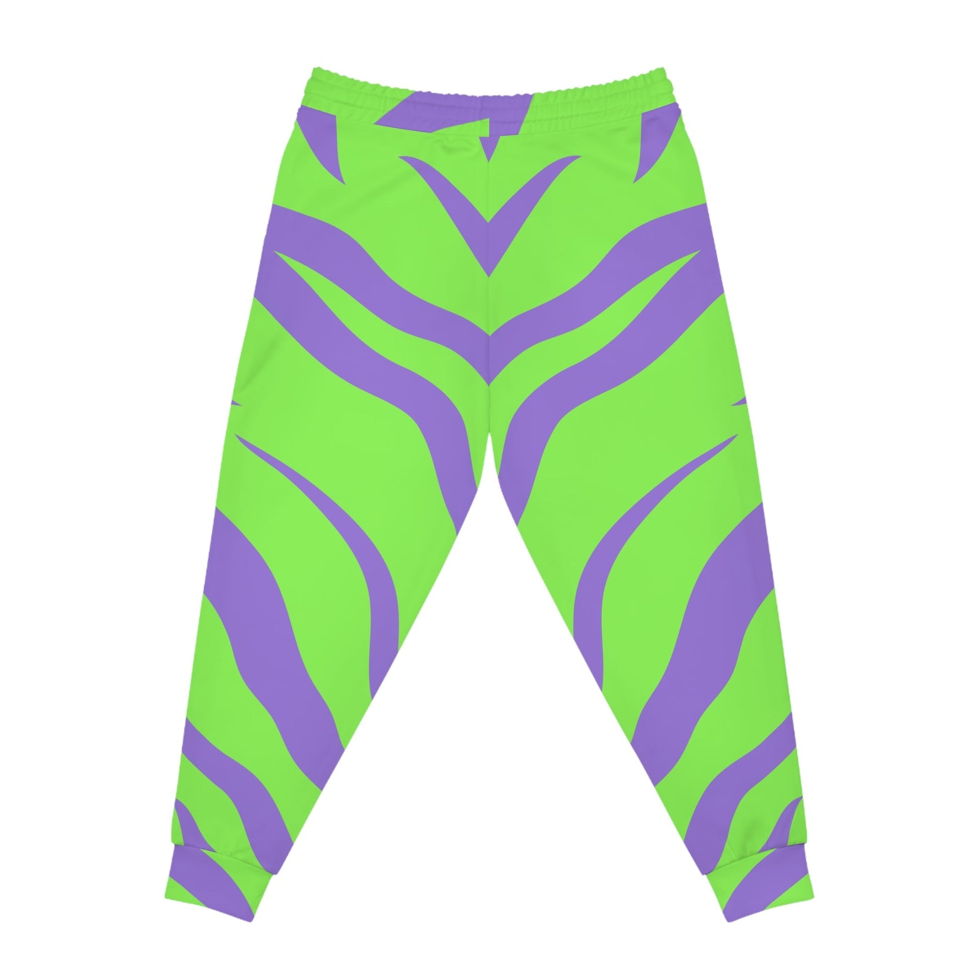Lime Green and Purple Zebra Joggers, Artsulli - Art is Long, Life is Short, All Over Prints, , , , , , , 