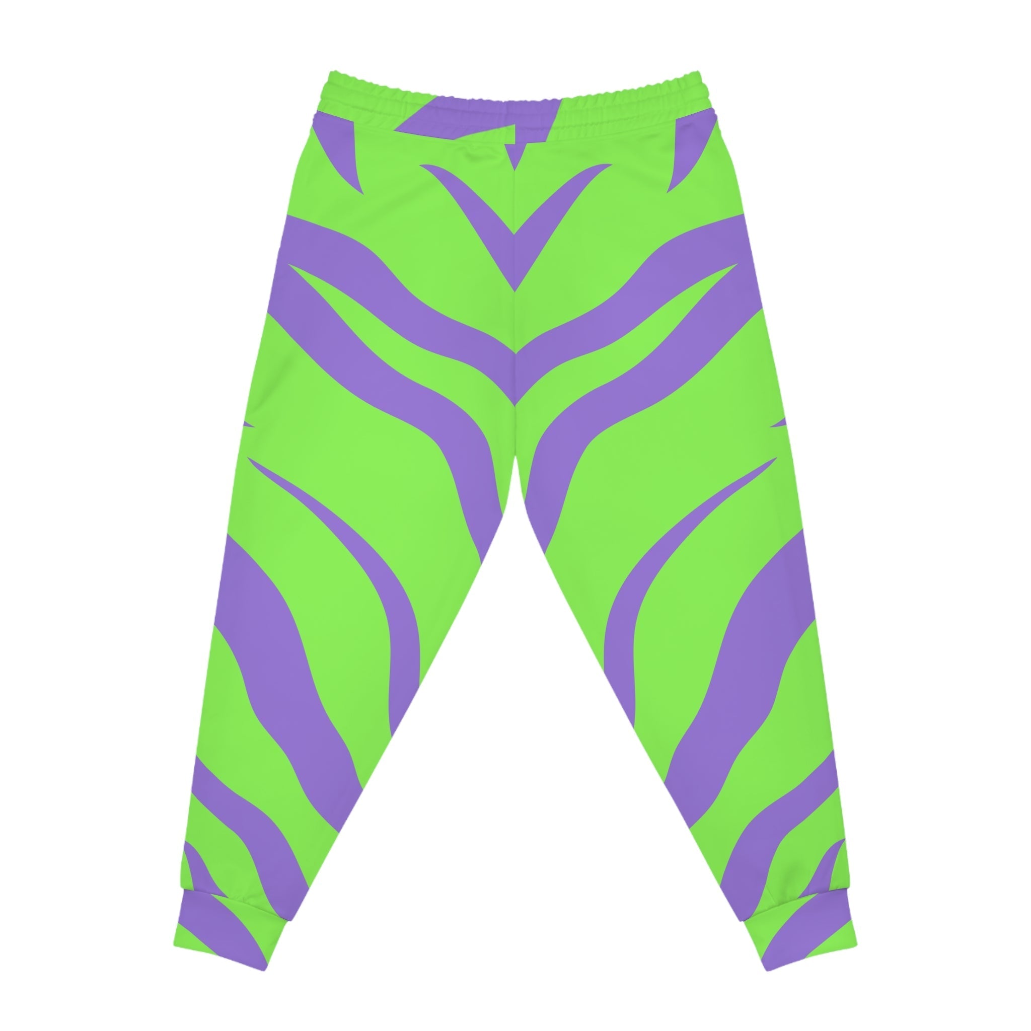 Lime Green and Purple Zebra Joggers, Artsulli - Art is Long, Life is Short, All Over Prints, , , , , , , 