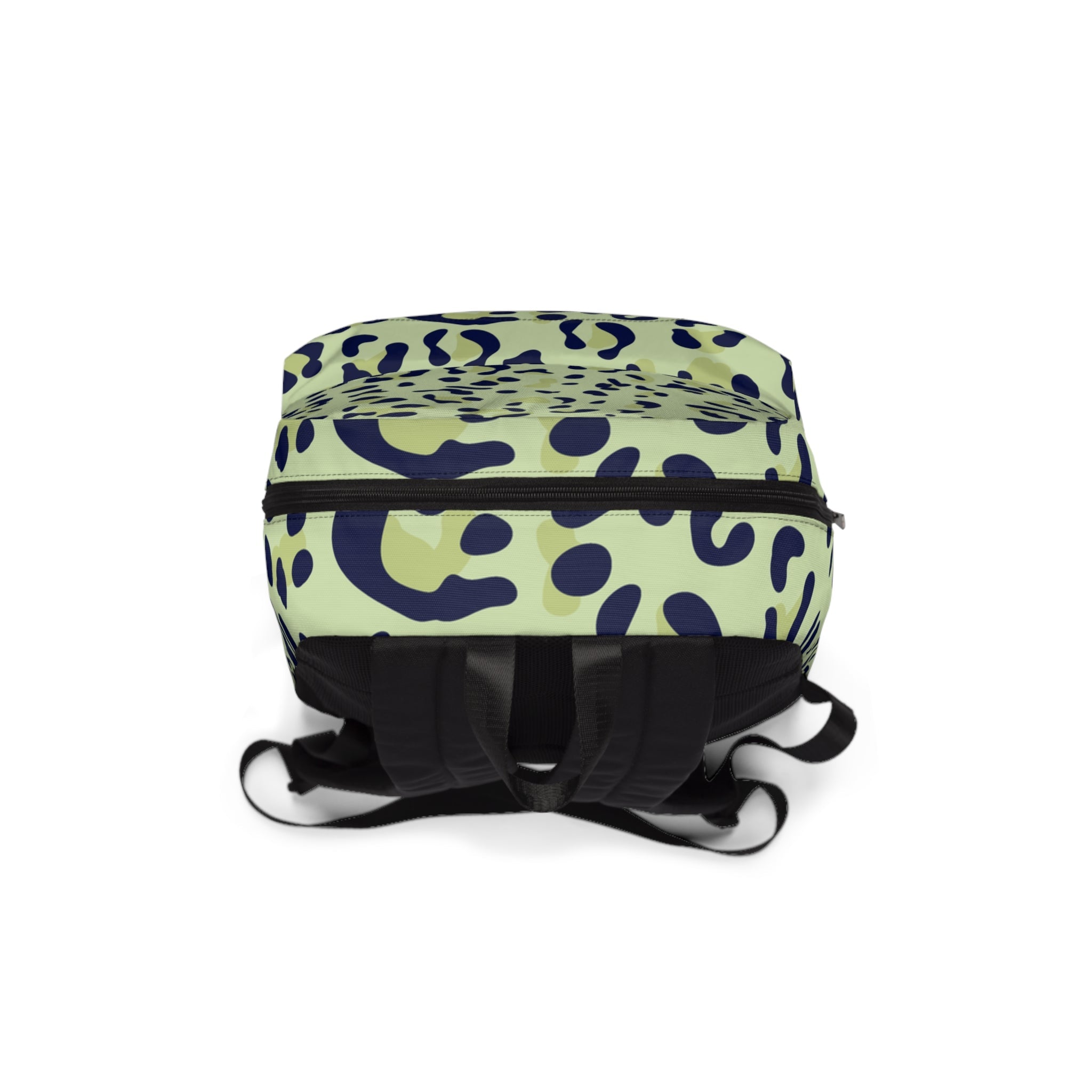 Lime Green Leopard Print Backpack, Artsulli - Art is Long, Life is Short, Bags, , , , , , , 