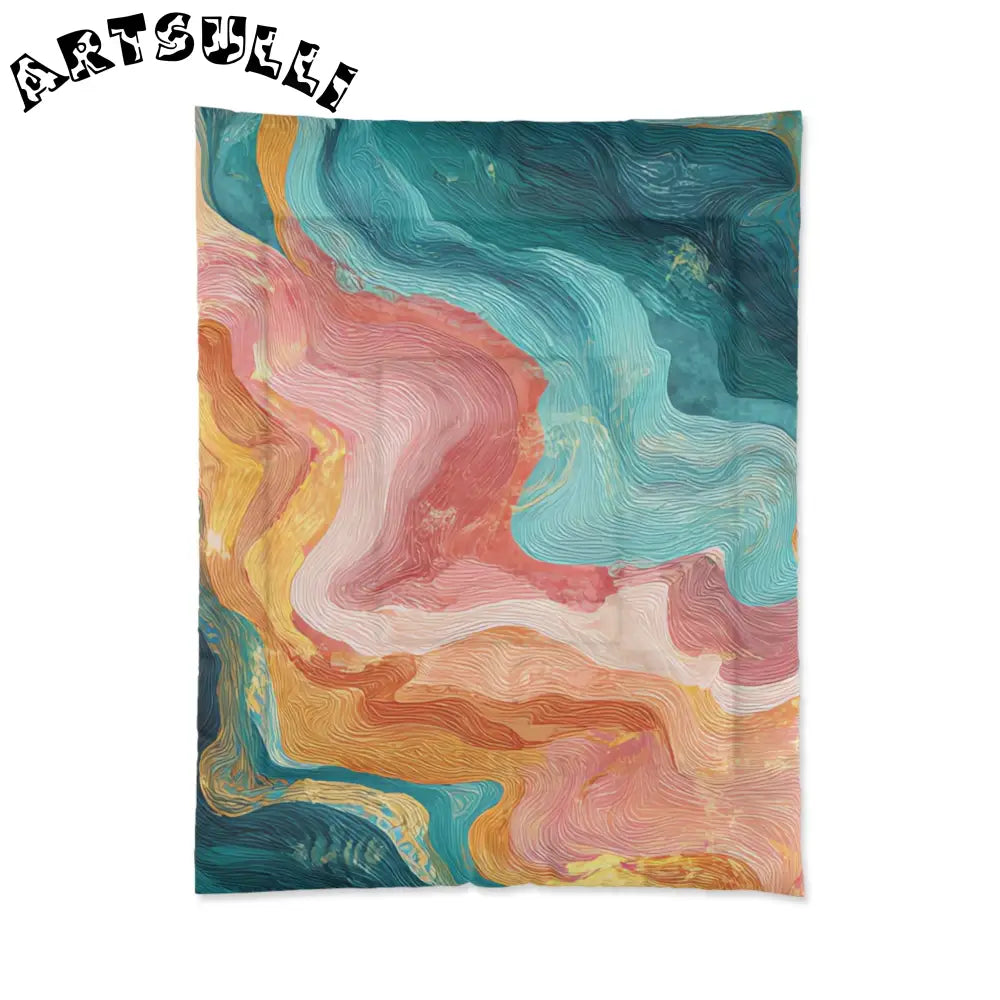 JAKKOUTTHEBXX Liquid Marble Spill Comfy Blanket 2025