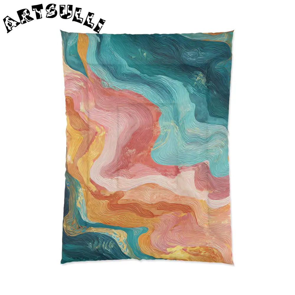 JAKKOUTTHEBXX Liquid Marble Spill Comfy Blanket 2025