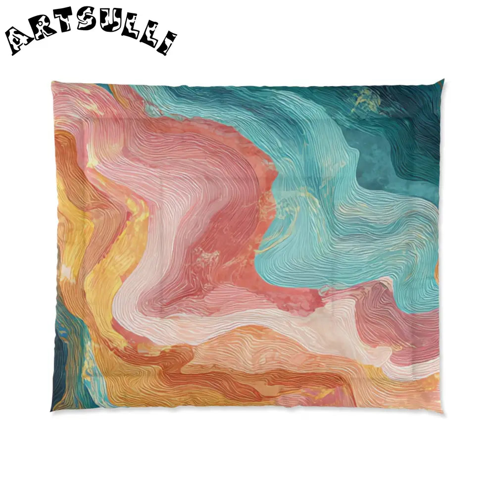 JAKKOUTTHEBXX Liquid Marble Spill Comfy Blanket 2025
