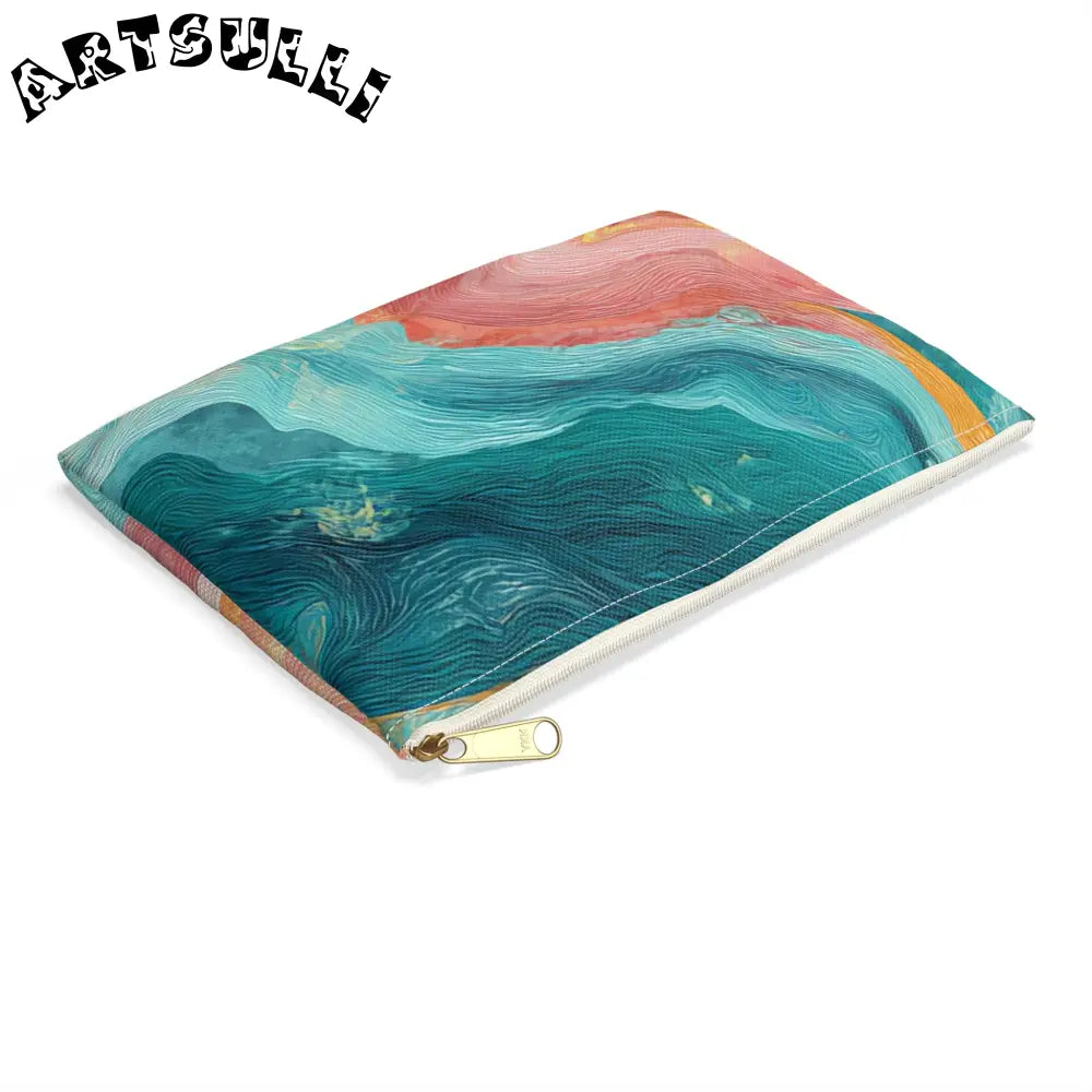 Liquid Marble Spill Cosmetic Travel Bag, Artsulli - Art is Long, Life is Short, Bags, , , , , , , 