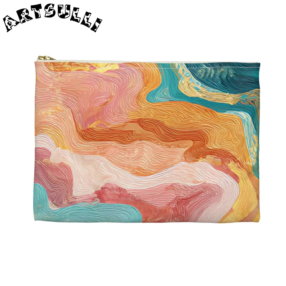 Liquid Marble Spill Cosmetic Travel Bag, Artsulli - Art is Long, Life is Short, Bags, , , , , , , 