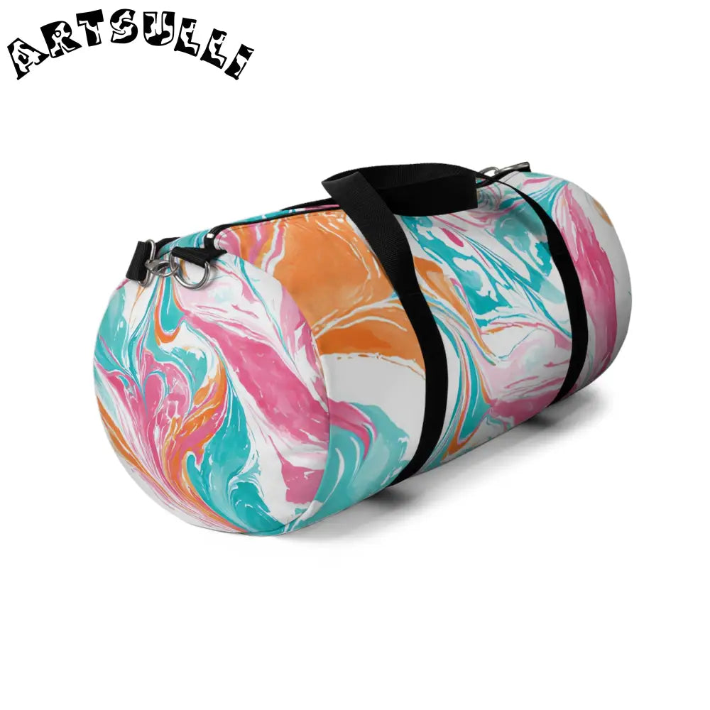 JAKKOUTTHEBXX Liquid Pastel Spill Durable Duffel Bag 2025
