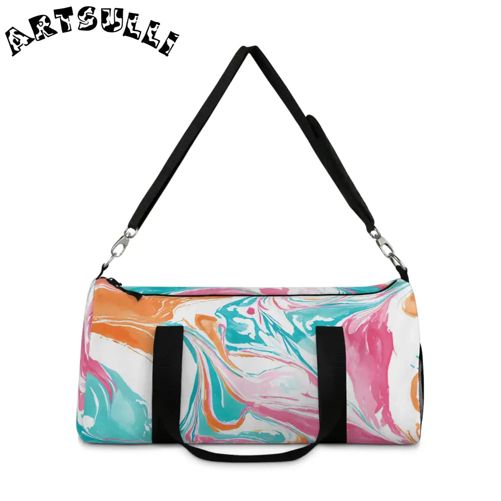 JAKKOUTTHEBXX Liquid Pastel Spill Durable Duffel Bag 2025