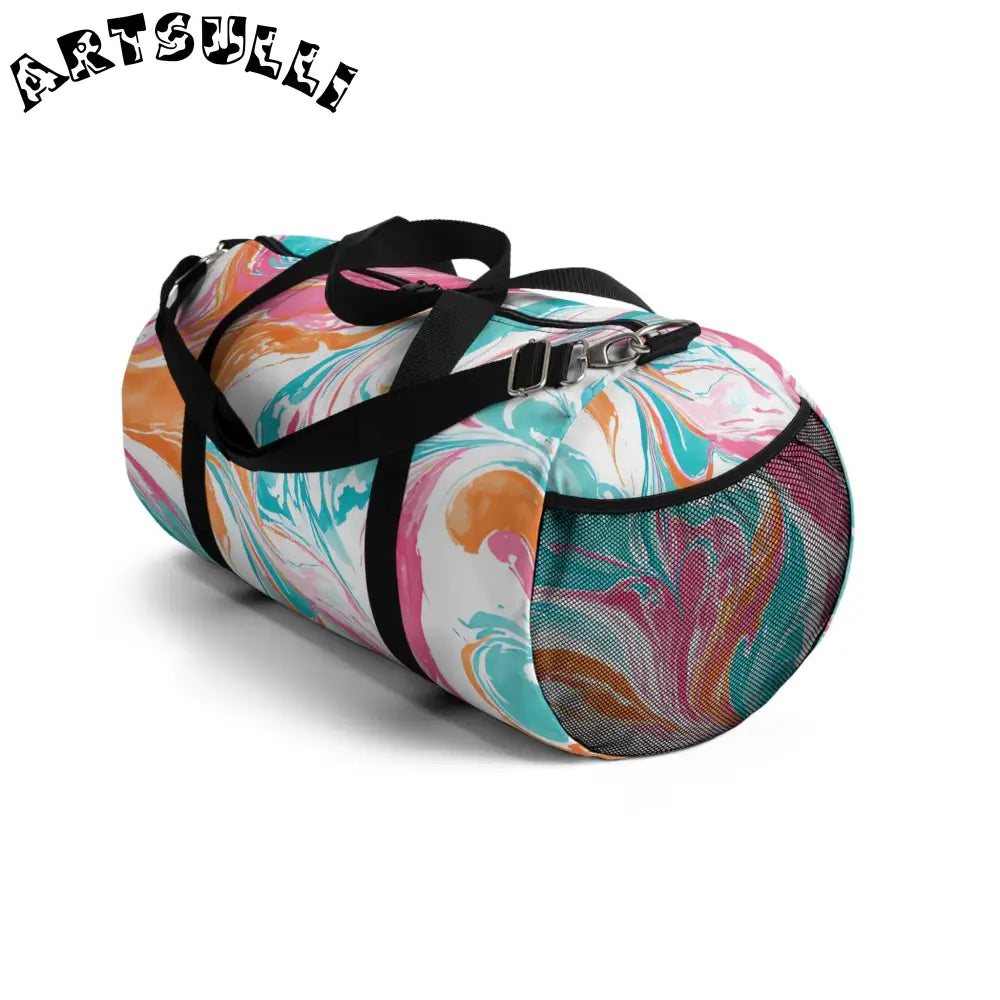 JAKKOUTTHEBXX Liquid Pastel Spill Durable Duffel Bag 2025