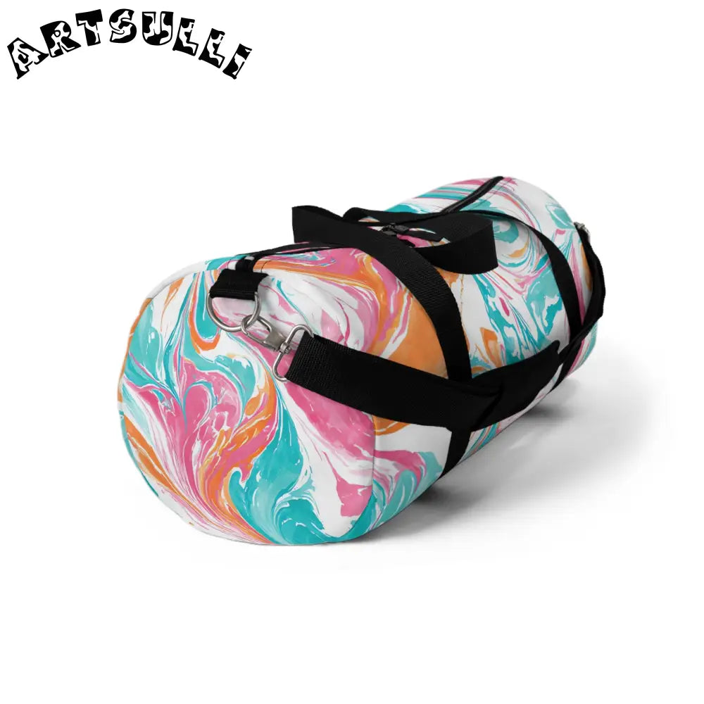 JAKKOUTTHEBXX Liquid Pastel Spill Durable Duffel Bag 2025
