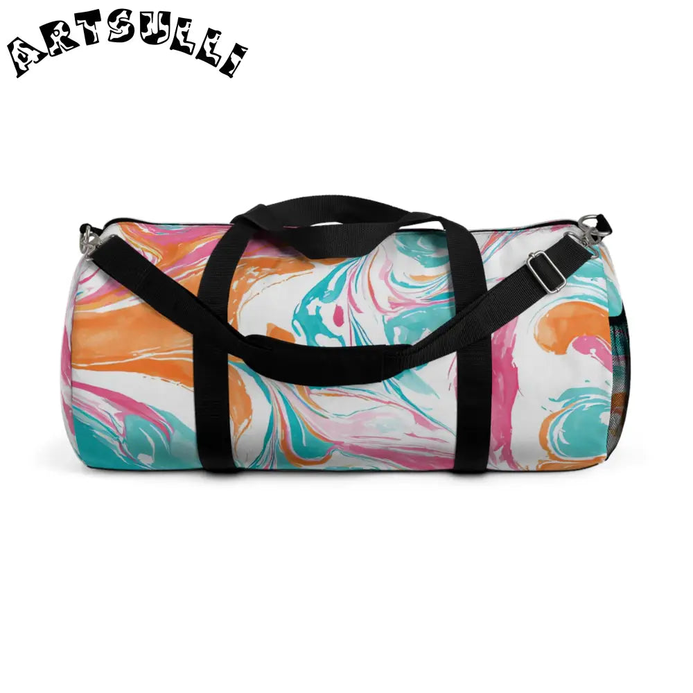 JAKKOUTTHEBXX Liquid Pastel Spill Durable Duffel Bag 2025