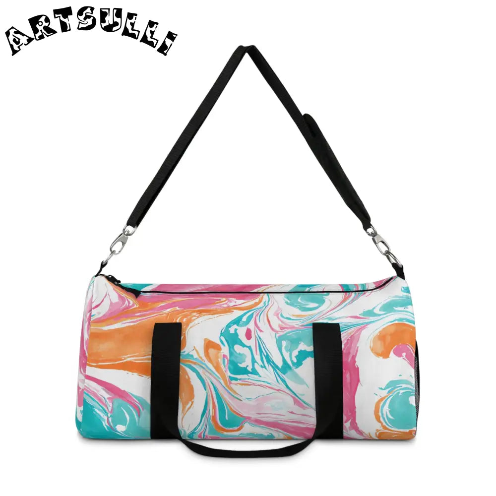 JAKKOUTTHEBXX Liquid Pastel Spill Durable Duffel Bag 2025