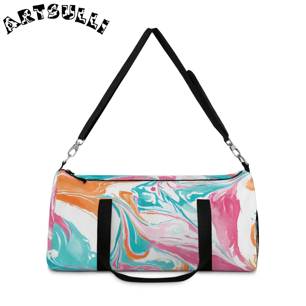 JAKKOUTTHEBXX Liquid Pastel Spill Durable Duffel Bag 2025