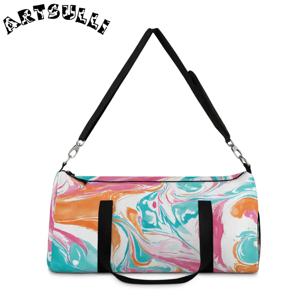 JAKKOUTTHEBXX Liquid Pastel Spill Durable Duffel Bag 2025