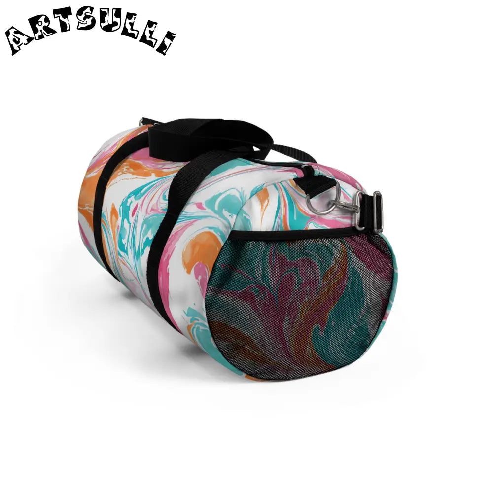 JAKKOUTTHEBXX Liquid Pastel Spill Durable Duffel Bag 2025