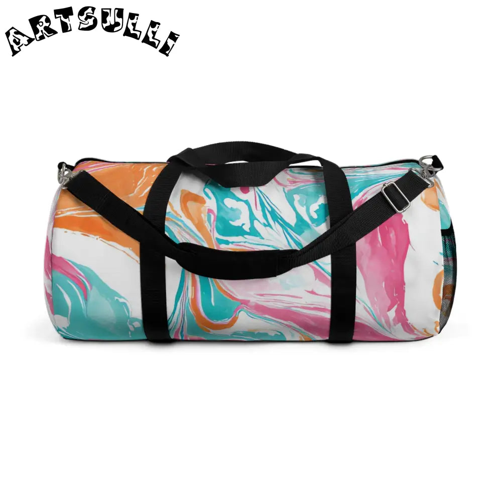 JAKKOUTTHEBXX Liquid Pastel Spill Durable Duffel Bag 2025