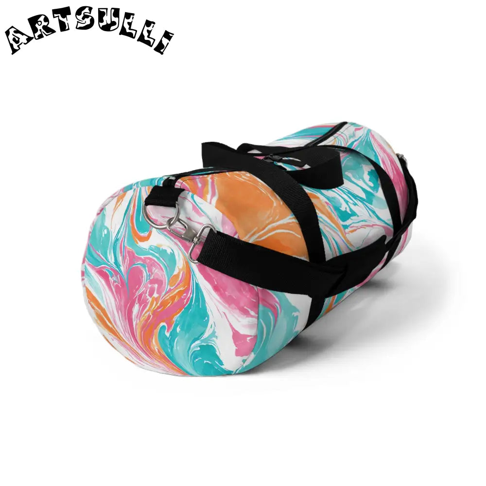 JAKKOUTTHEBXX Liquid Pastel Spill Durable Duffel Bag 2025