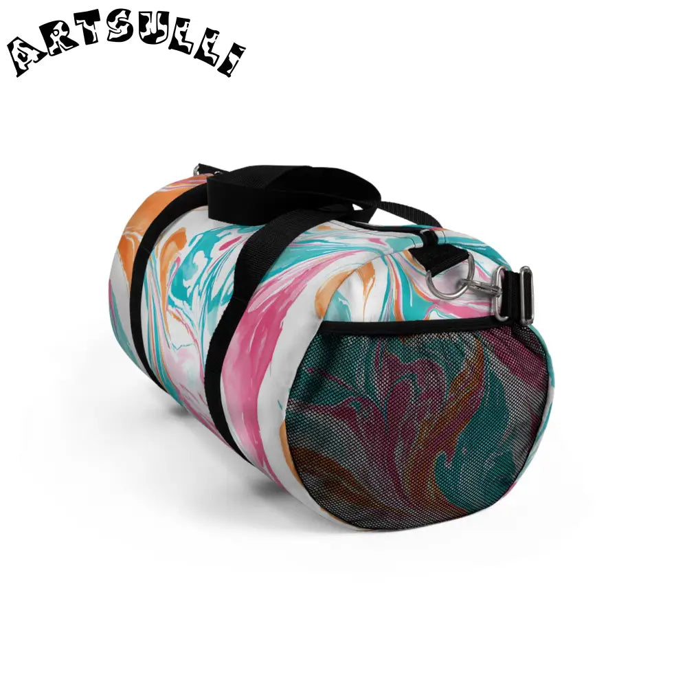 JAKKOUTTHEBXX Liquid Pastel Spill Durable Duffel Bag 2025