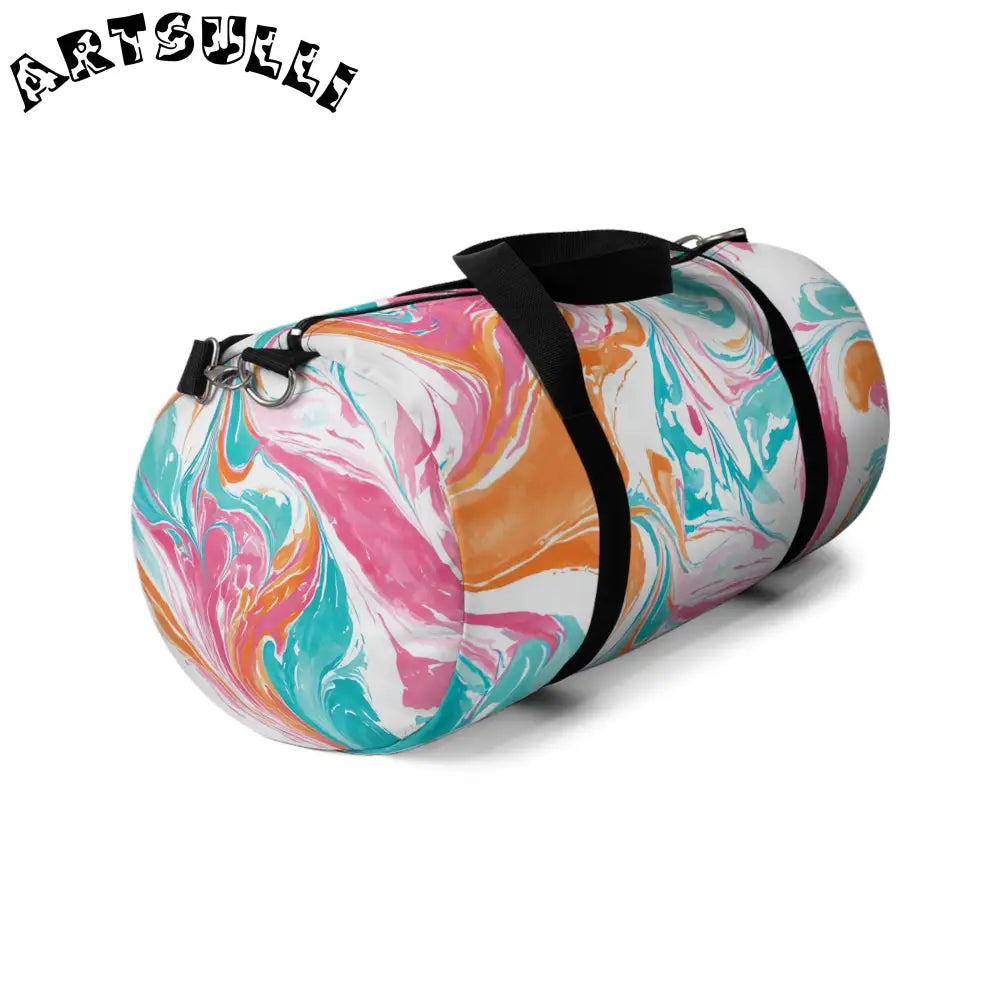 JAKKOUTTHEBXX Liquid Pastel Spill Durable Duffel Bag 2025