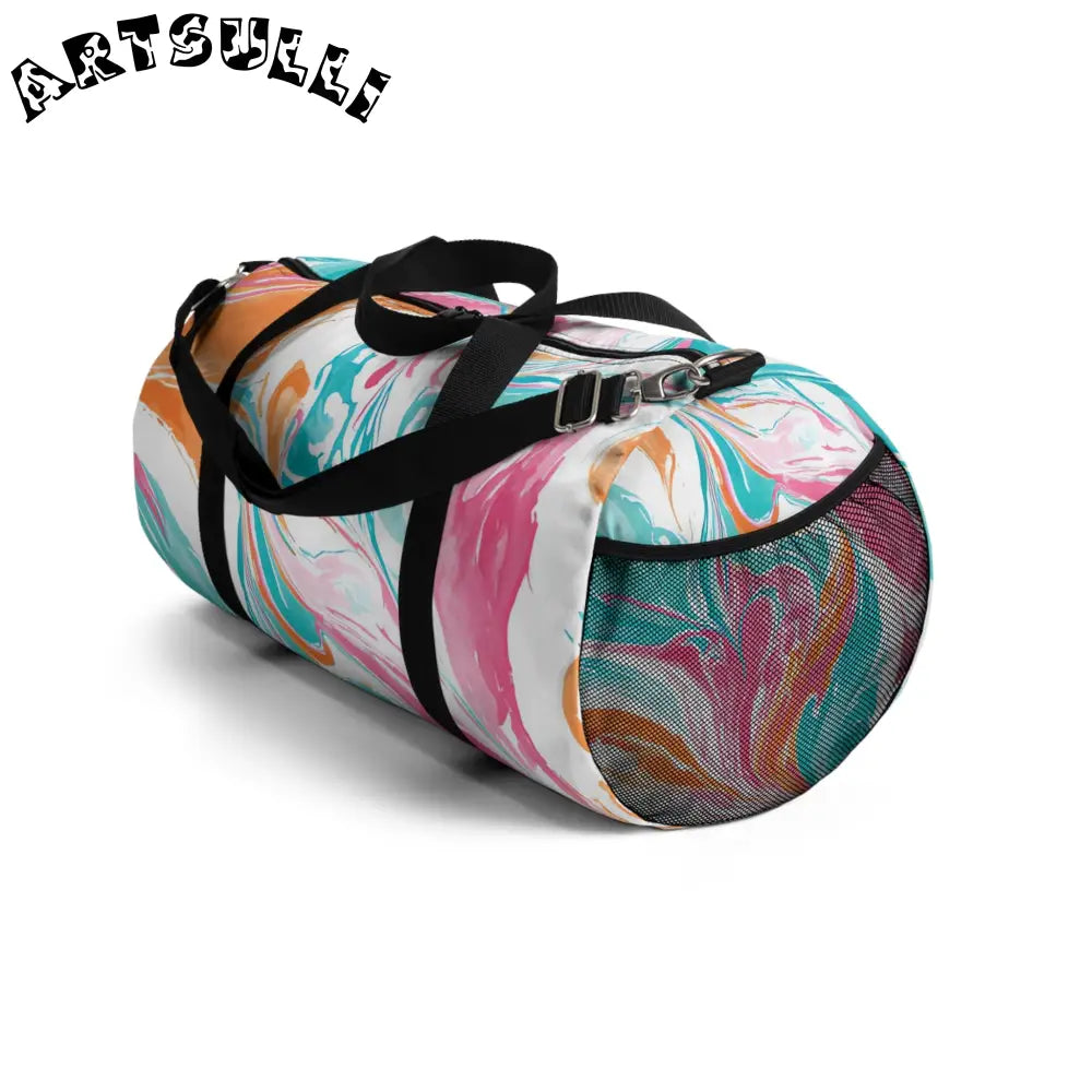 JAKKOUTTHEBXX Liquid Pastel Spill Durable Duffel Bag 2025