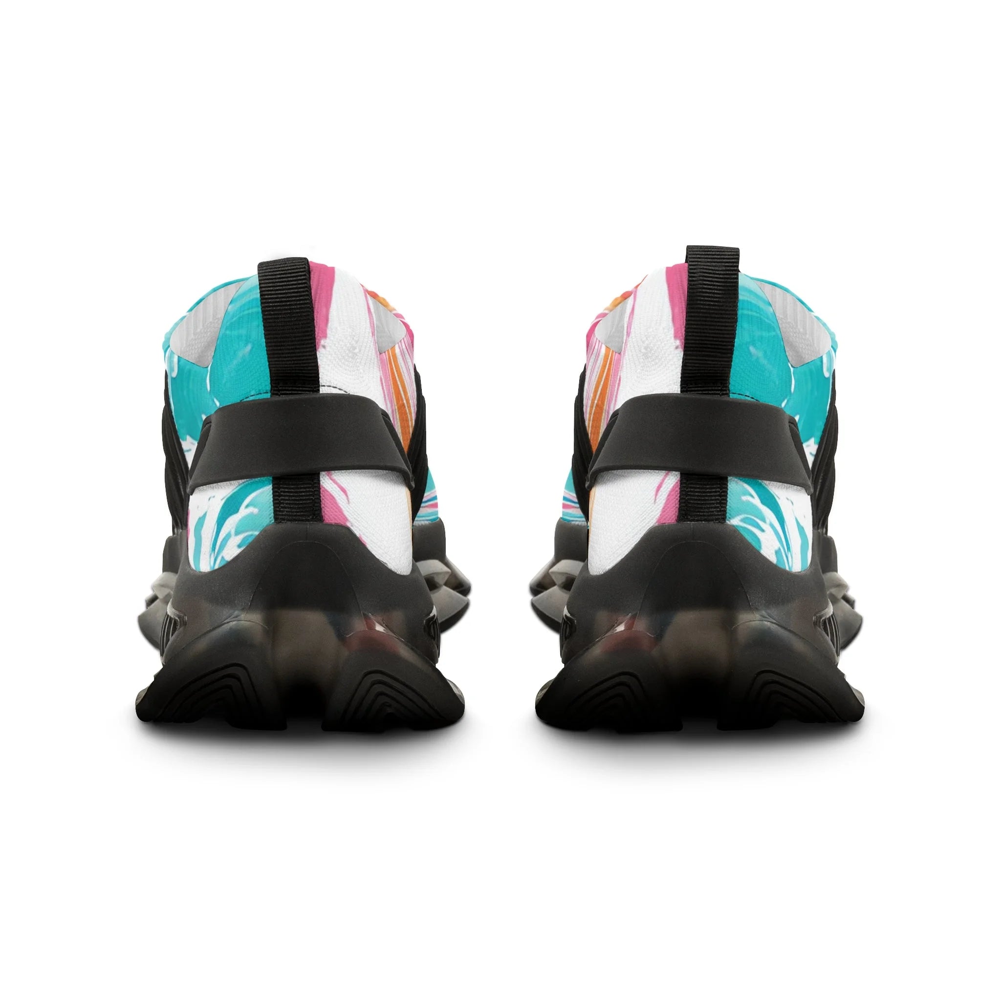 Liquid Pastel Spill Mesh Sneakers, Artsulli - Art is Long, Life is Short, Shoes, , , , , , , 