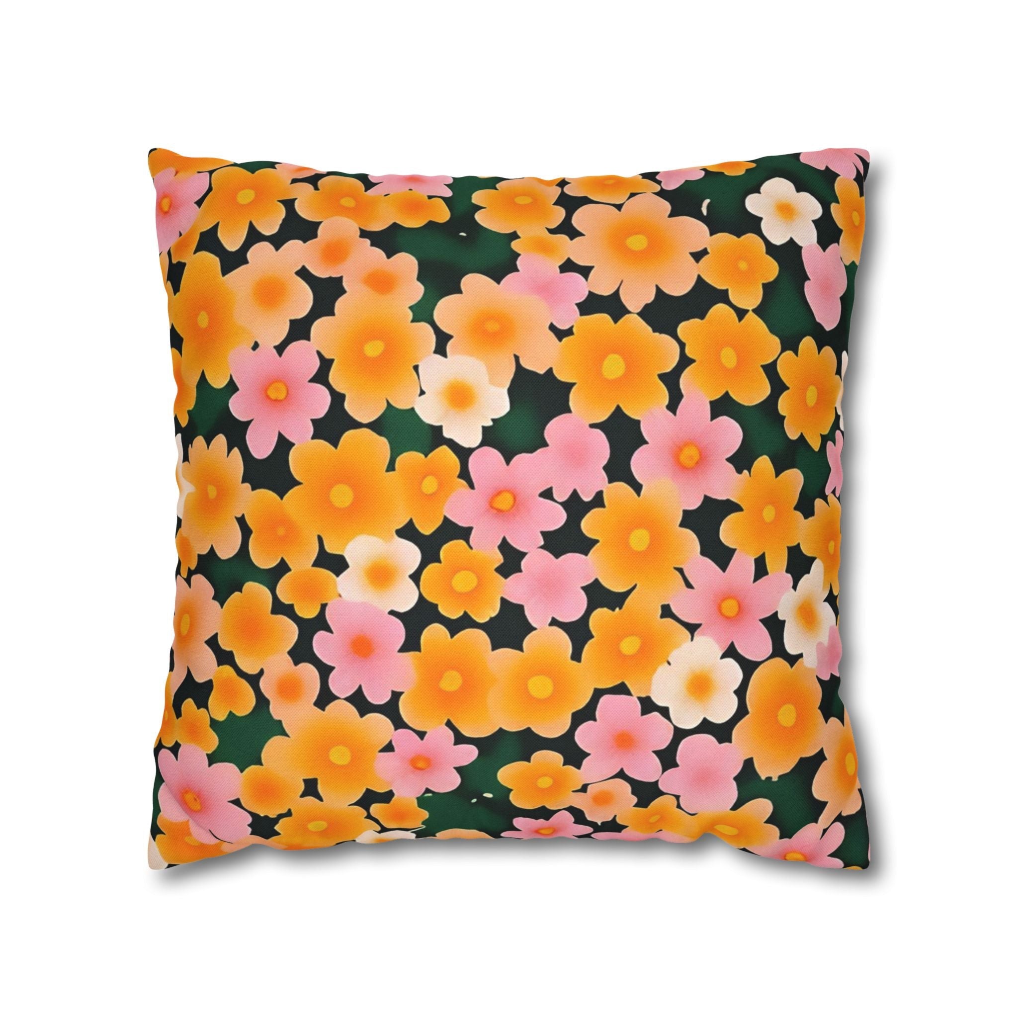 Lush Garden Floral Throw Pillow, Artsulli - Art is Long, Life is Short, Home Decor, Size, 18" × 18", , , , , 68126679574553848141