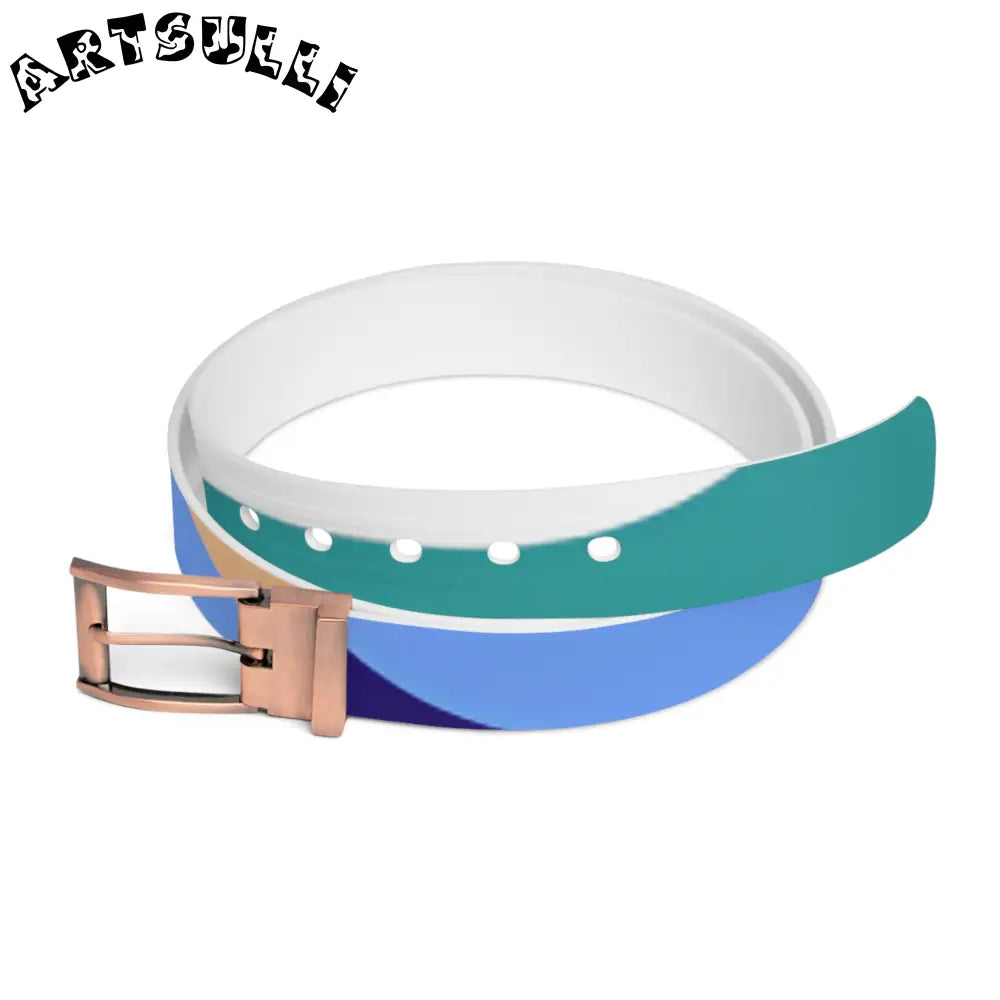 Lush Risograph Jungle C4 Belt with Buckle Options, Artsulli - Art is Long, Life is Short, Accessories, Material, Bronze Metal, Size, 50'', , , 66153090656077