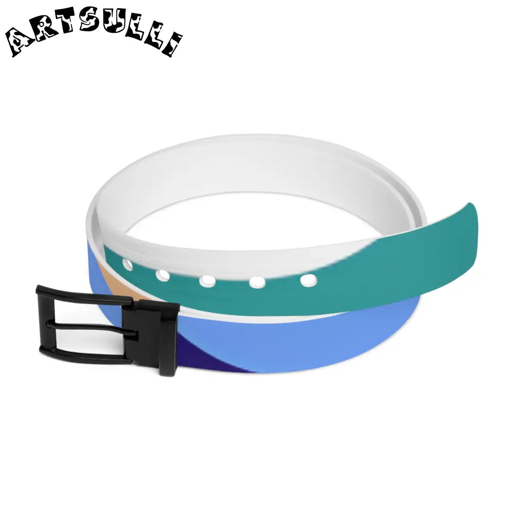 Lush Risograph Jungle C4 Belt with Buckle Options, Artsulli - Art is Long, Life is Short, Accessories, Material, Black Metal, Size, 50'', , , 66162571760727