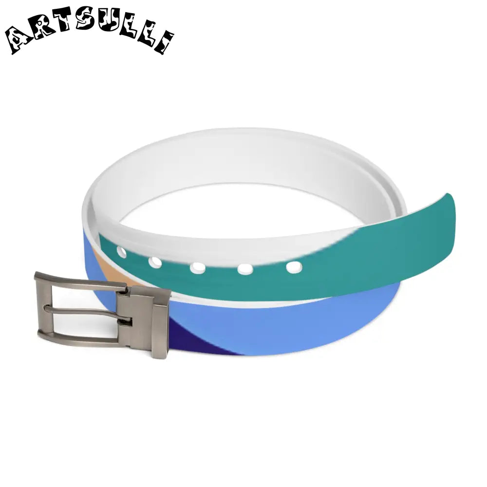 Lush Risograph Jungle C4 Belt with Buckle Options, Artsulli - Art is Long, Life is Short, Accessories, Material, Gun Metal, Size, 50'', , , 66142968830392