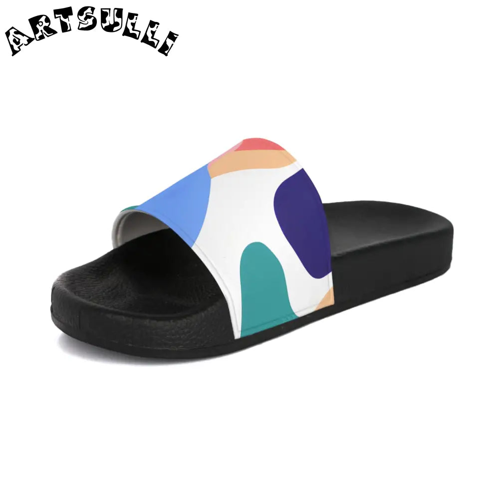 Lush Risograph Jungle Slides with Excellent Cushioning, Artsulli - Art is Long, Life is Short, Shoes, , , , , , , 
