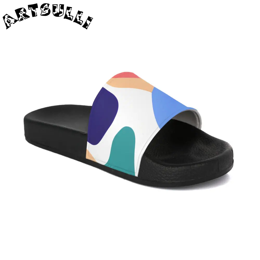 Lush Risograph Jungle Slides with Excellent Cushioning, Artsulli - Art is Long, Life is Short, Shoes, , , , , , , 