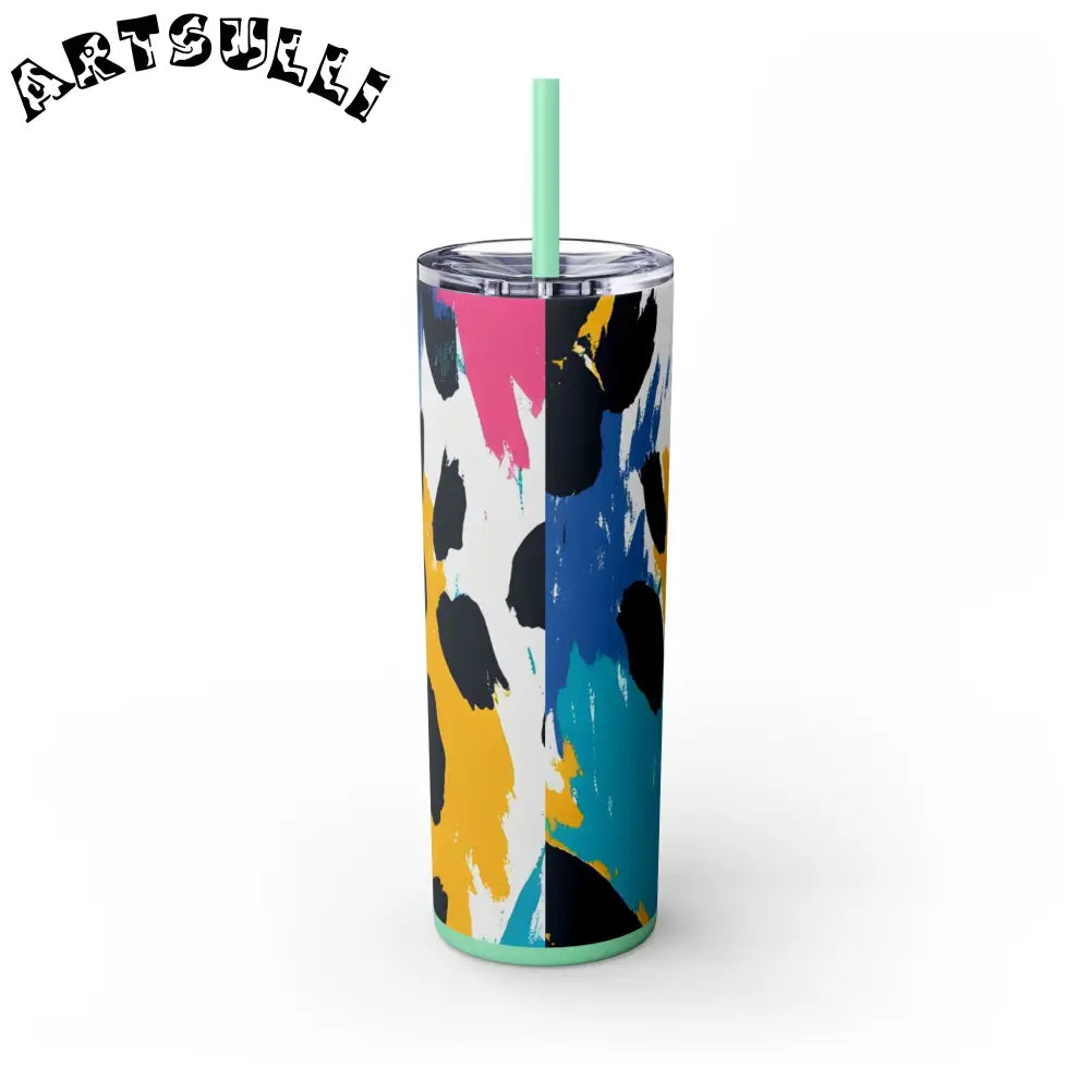 Maars Abstract Personalized Skinny Tumbler, Artsulli - Art is Long, Life is Short, Mug, , , , , , , 