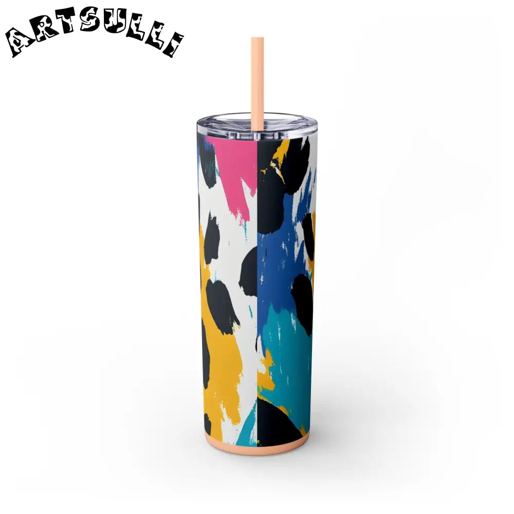 Maars Abstract Personalized Skinny Tumbler, Artsulli - Art is Long, Life is Short, Mug, , , , , , , 