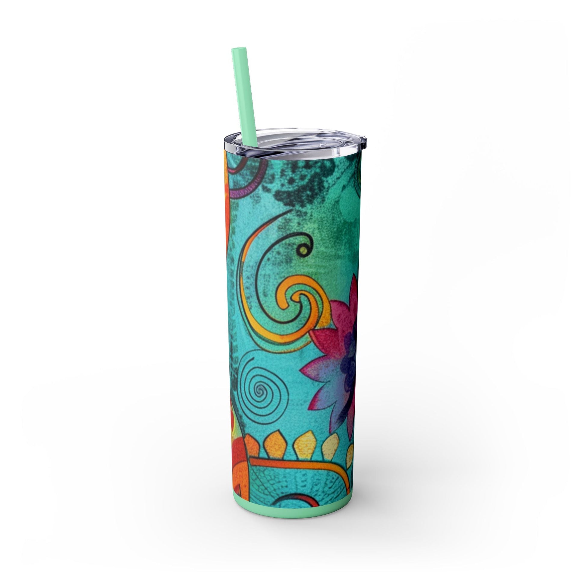 Maars Colorful Abstract Skinny Tumbler, Artsulli - Art is Long, Life is Short, Mug, , , , , , , 