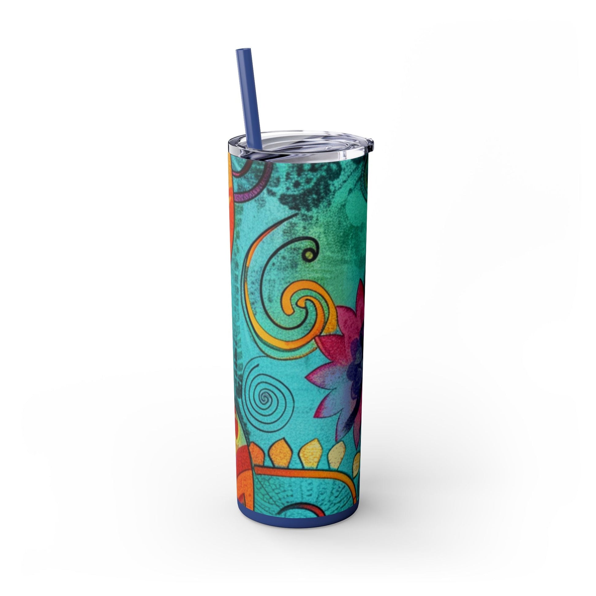 Maars Colorful Abstract Skinny Tumbler, Artsulli - Art is Long, Life is Short, Mug, , , , , , , 