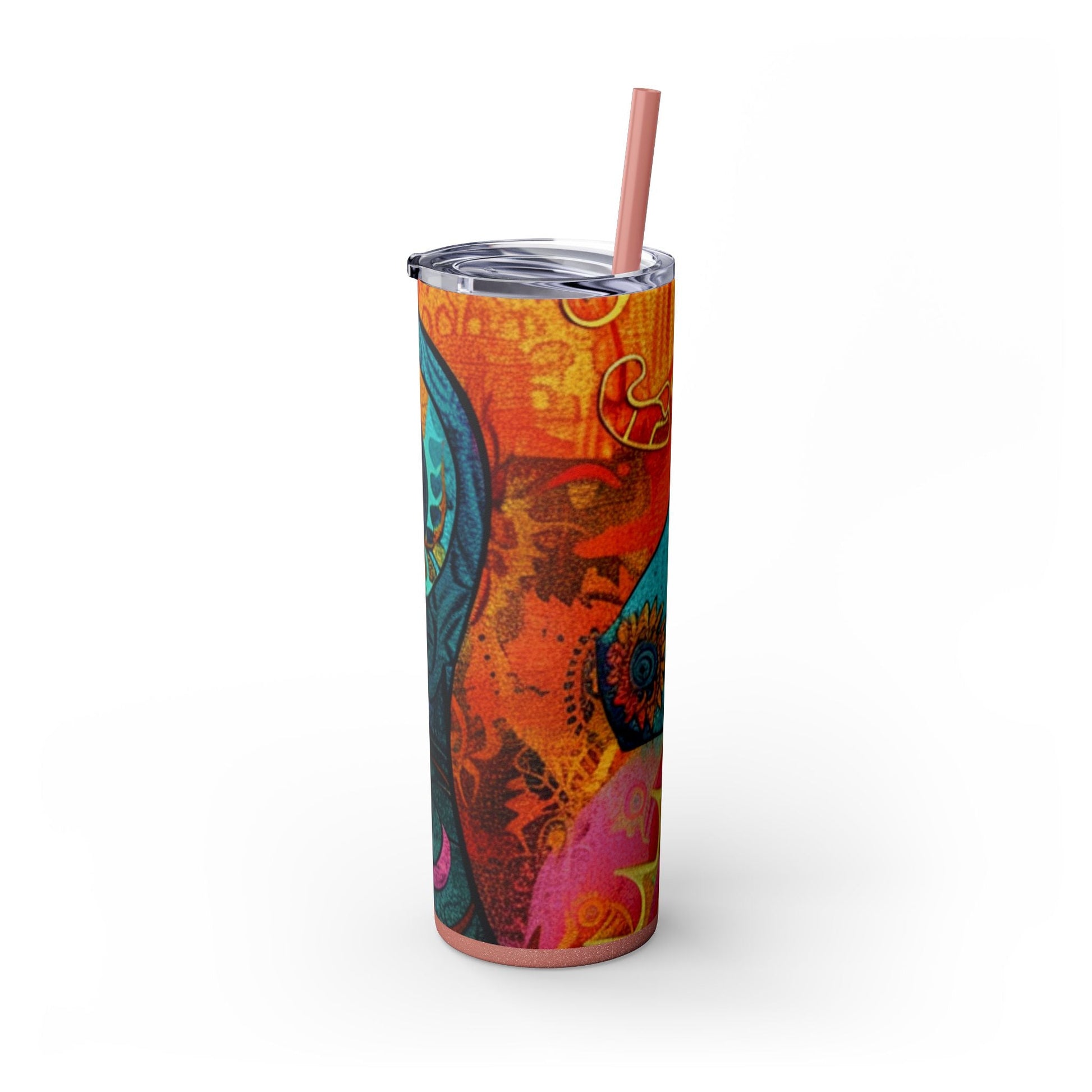 Maars Colorful Abstract Skinny Tumbler, Artsulli - Art is Long, Life is Short, Mug, , , , , , , 