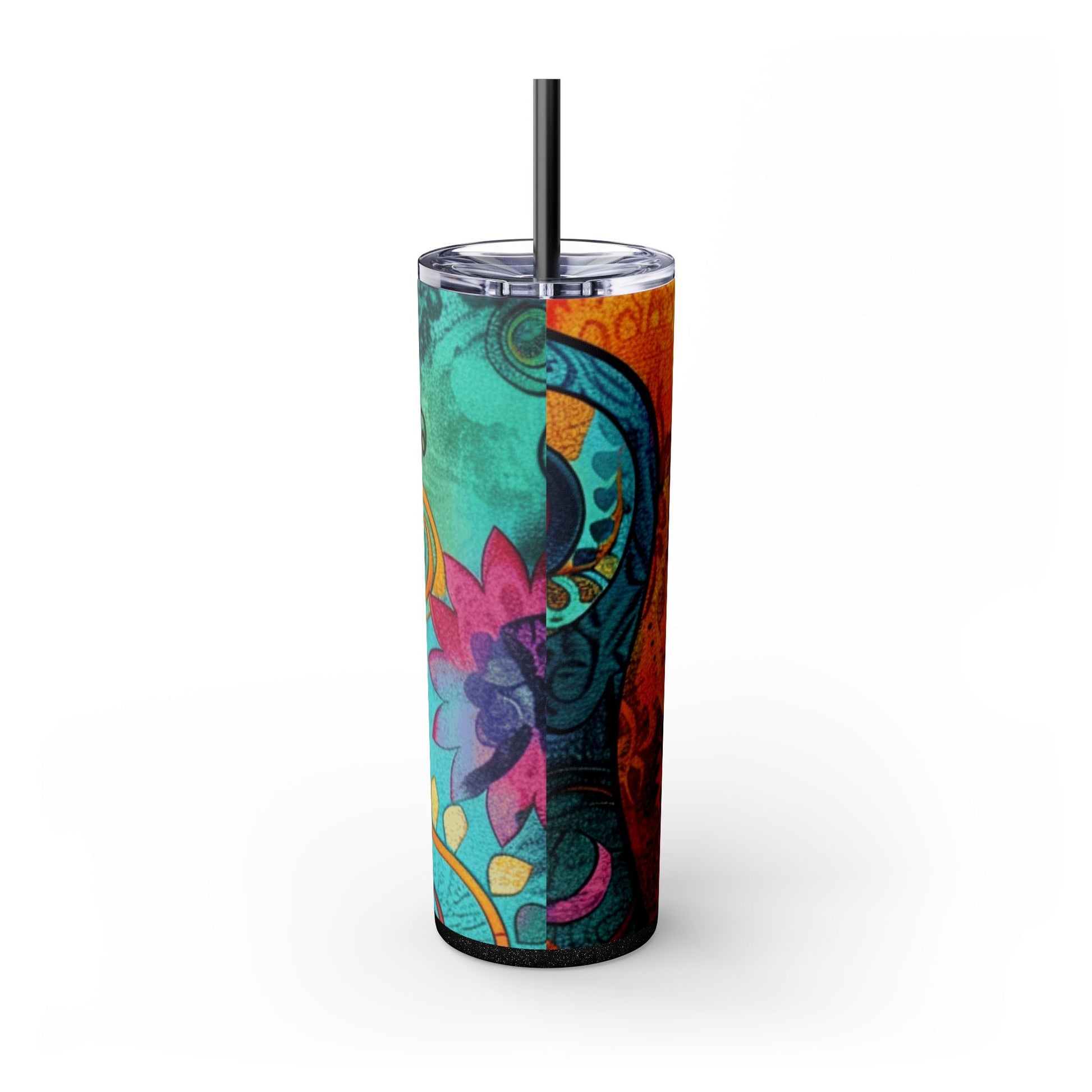 Maars Colorful Abstract Skinny Tumbler, Artsulli - Art is Long, Life is Short, Mug, , , , , , , 