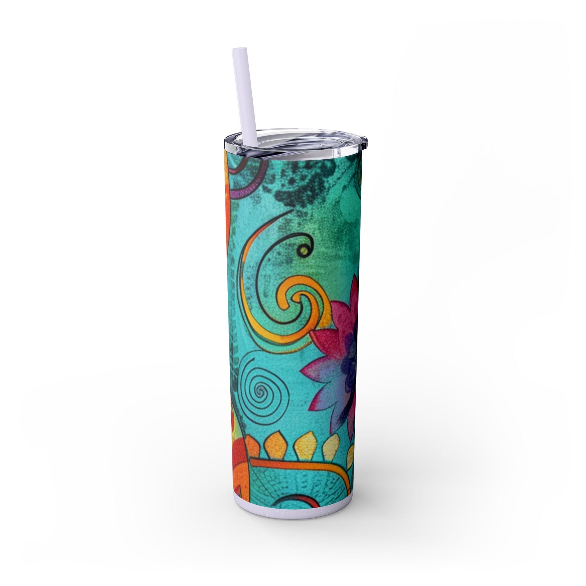 Maars Colorful Abstract Skinny Tumbler, Artsulli - Art is Long, Life is Short, Mug, , , , , , , 
