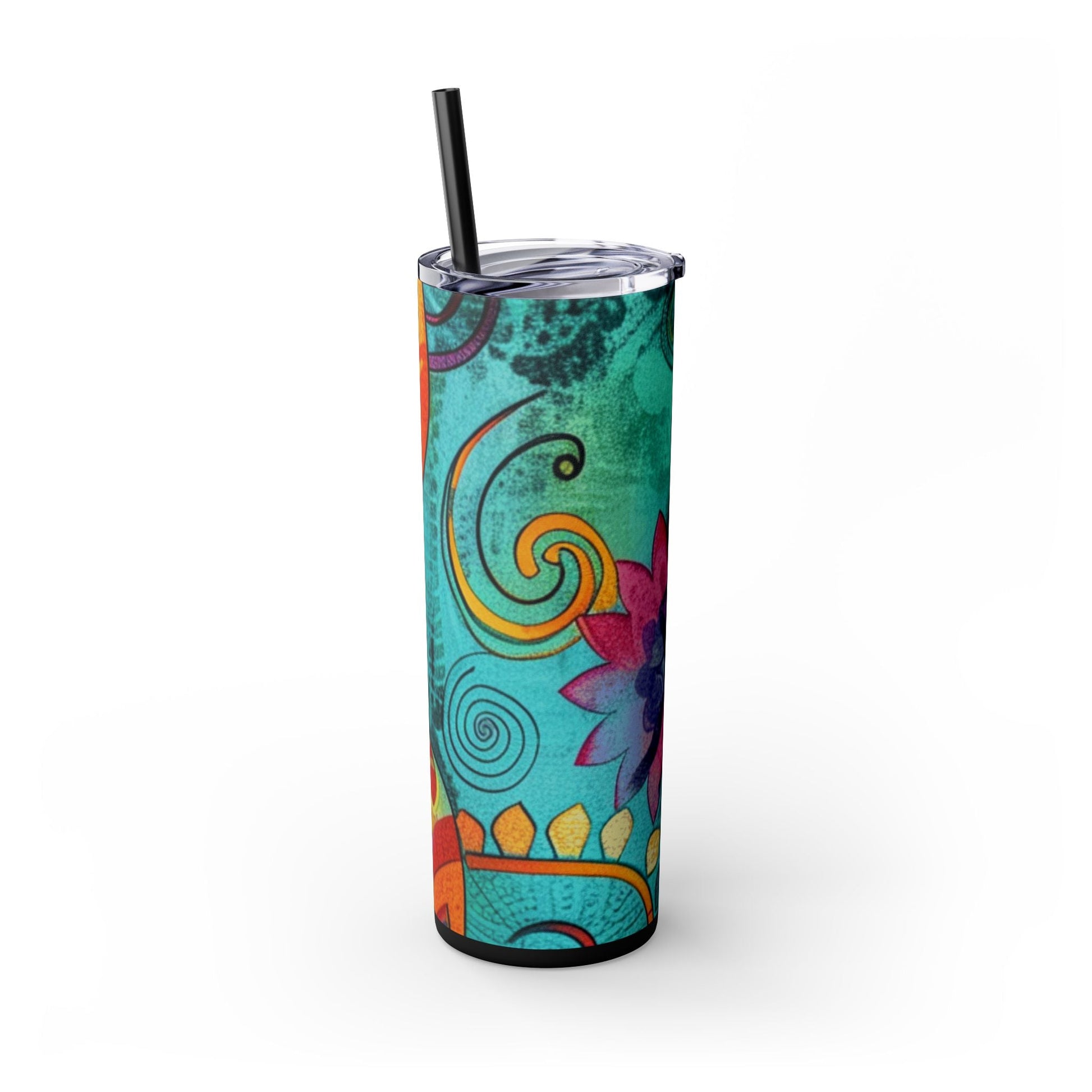 Maars Colorful Abstract Skinny Tumbler, Artsulli - Art is Long, Life is Short, Mug, , , , , , , 