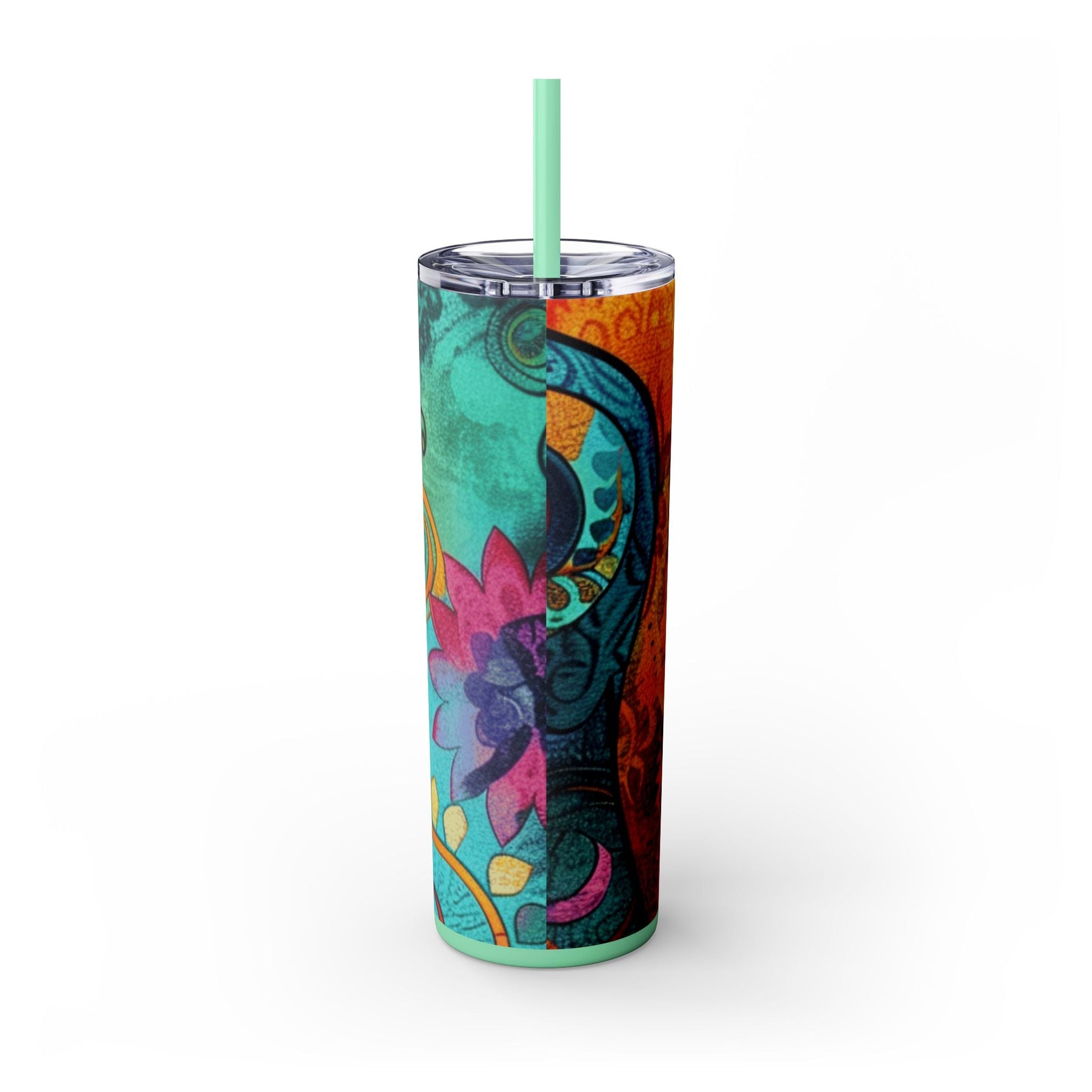 Maars Colorful Abstract Skinny Tumbler, Artsulli - Art is Long, Life is Short, Mug, , , , , , , 