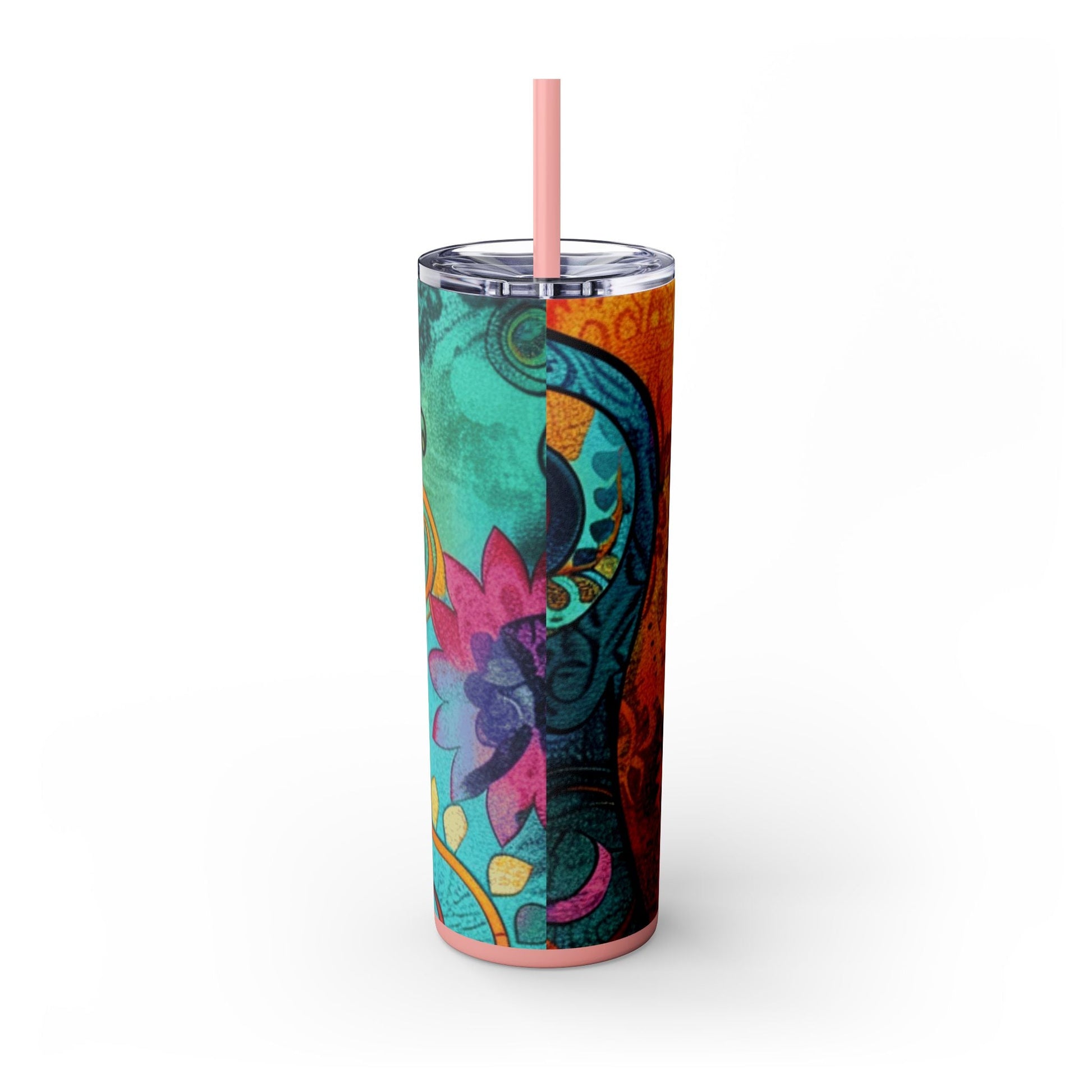 Maars Colorful Abstract Skinny Tumbler, Artsulli - Art is Long, Life is Short, Mug, , , , , , , 