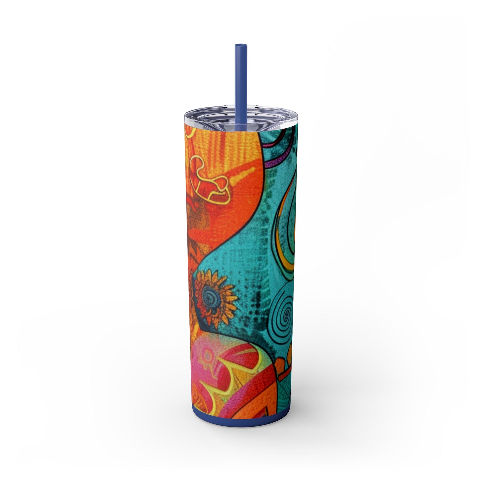 Maars Colorful Abstract Skinny Tumbler, Artsulli - Art is Long, Life is Short, Mug, , , , , , , 