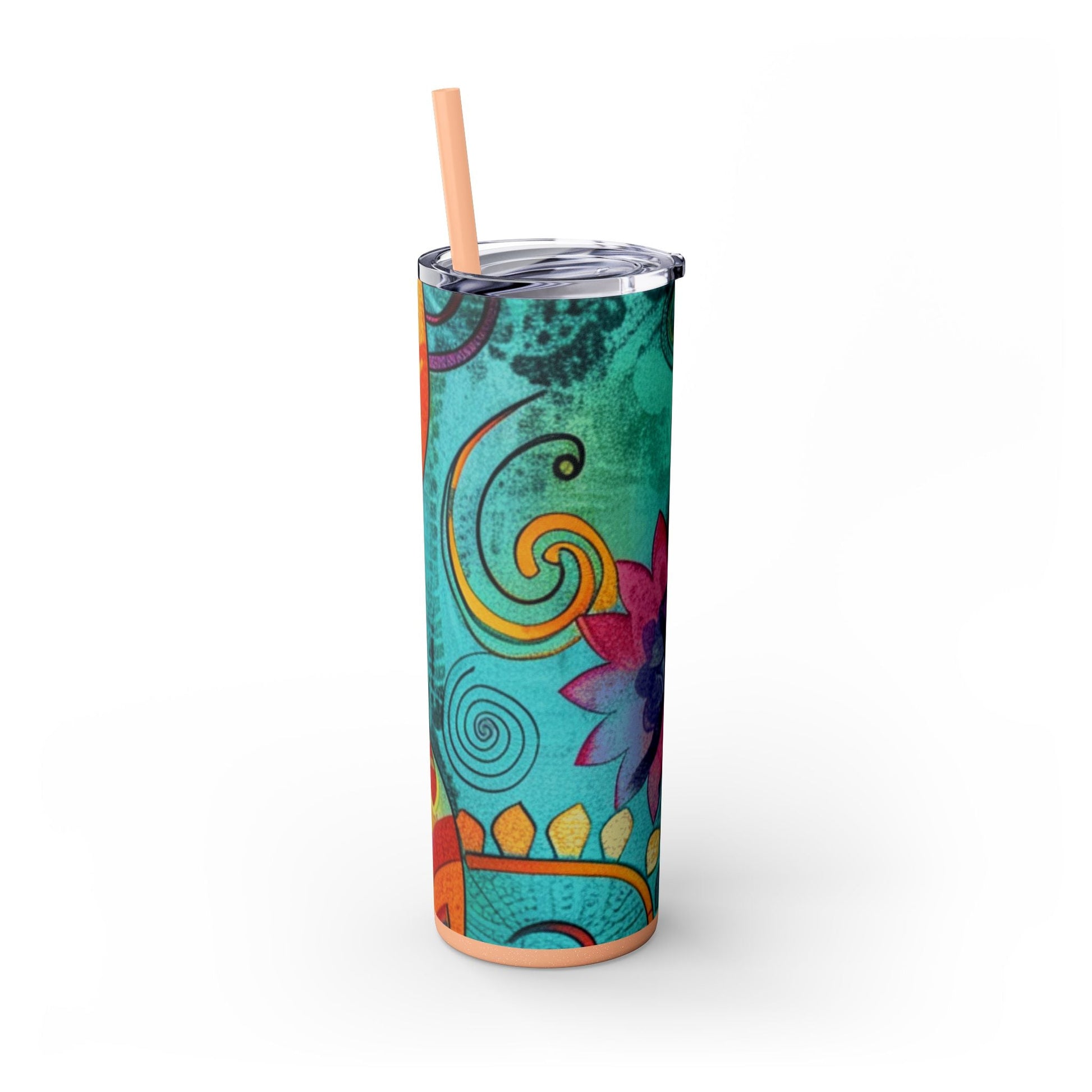 Maars Colorful Abstract Skinny Tumbler, Artsulli - Art is Long, Life is Short, Mug, , , , , , , 