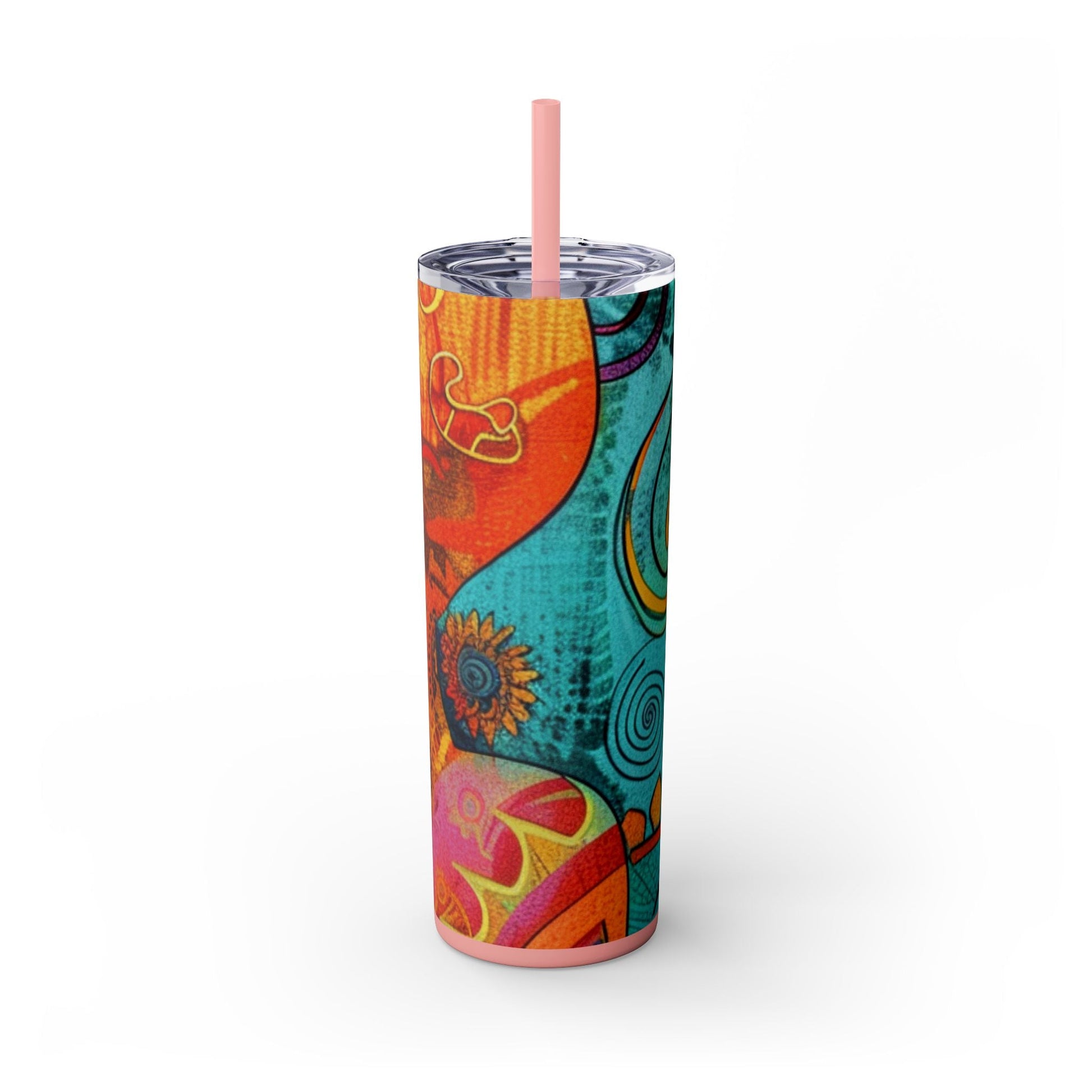 Maars Colorful Abstract Skinny Tumbler, Artsulli - Art is Long, Life is Short, Mug, , , , , , , 