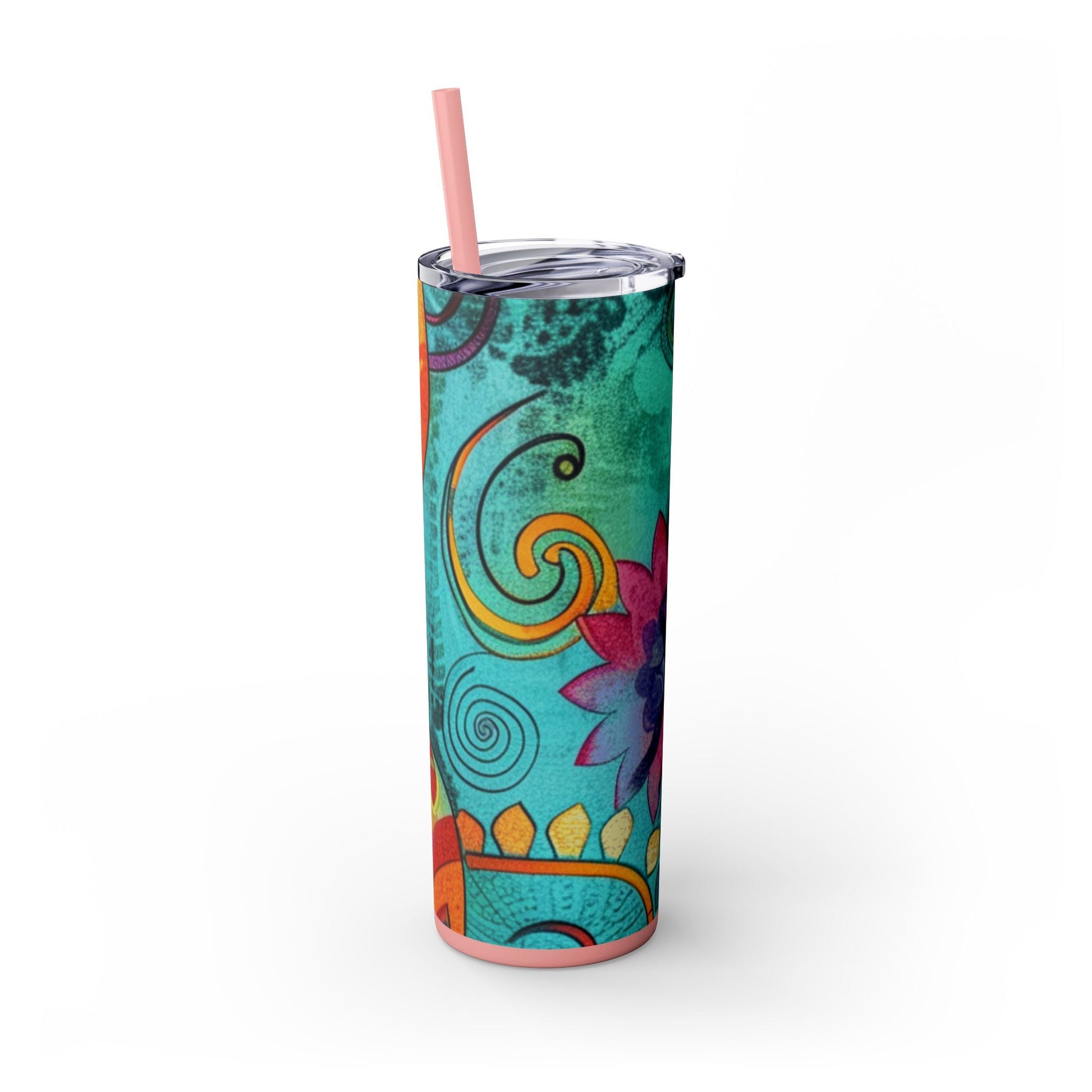 Maars Colorful Abstract Skinny Tumbler, Artsulli - Art is Long, Life is Short, Mug, , , , , , , 