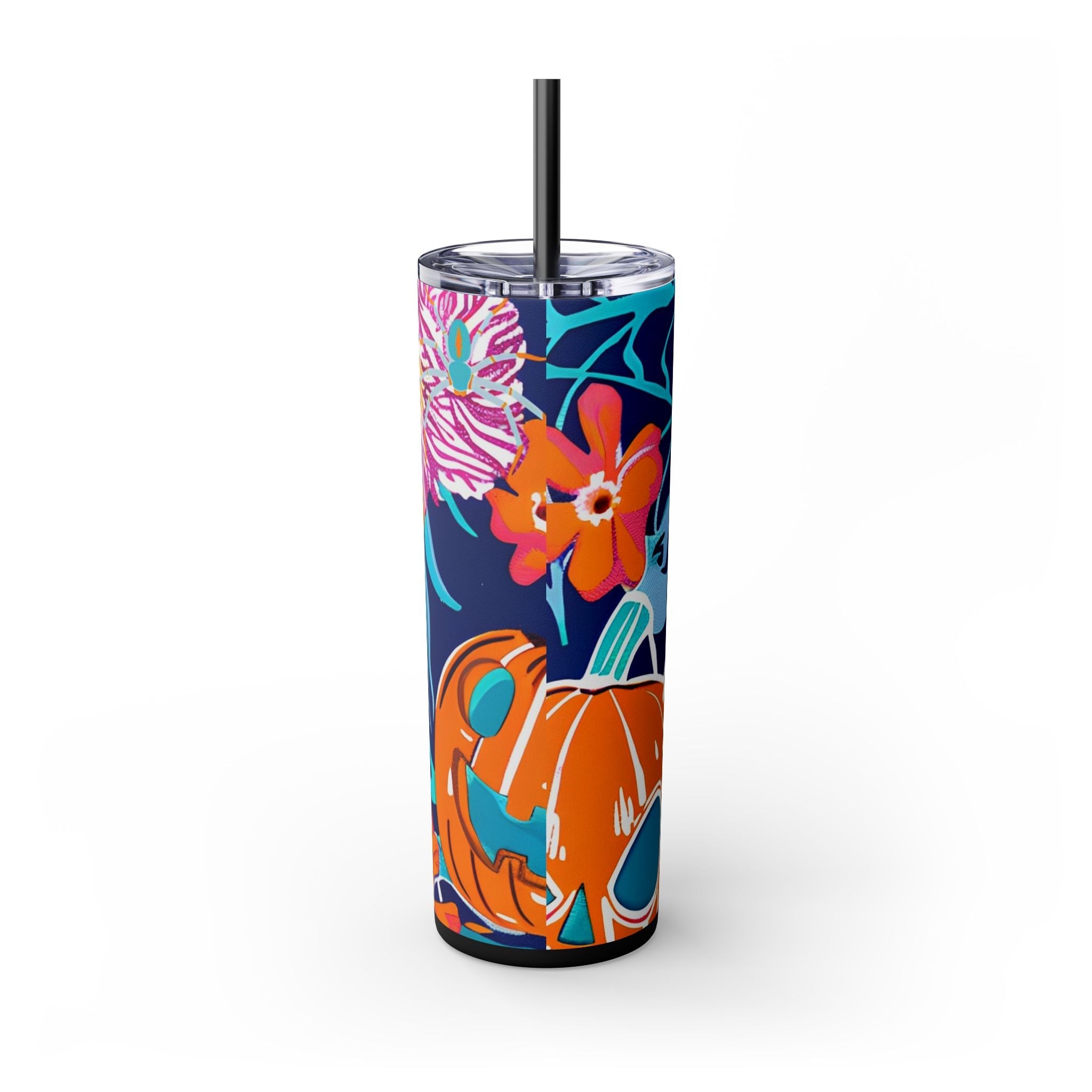 Maars Floral Skull Skinny Tumbler, Artsulli - Art is Long, Life is Short, Mug, , , , , , , 