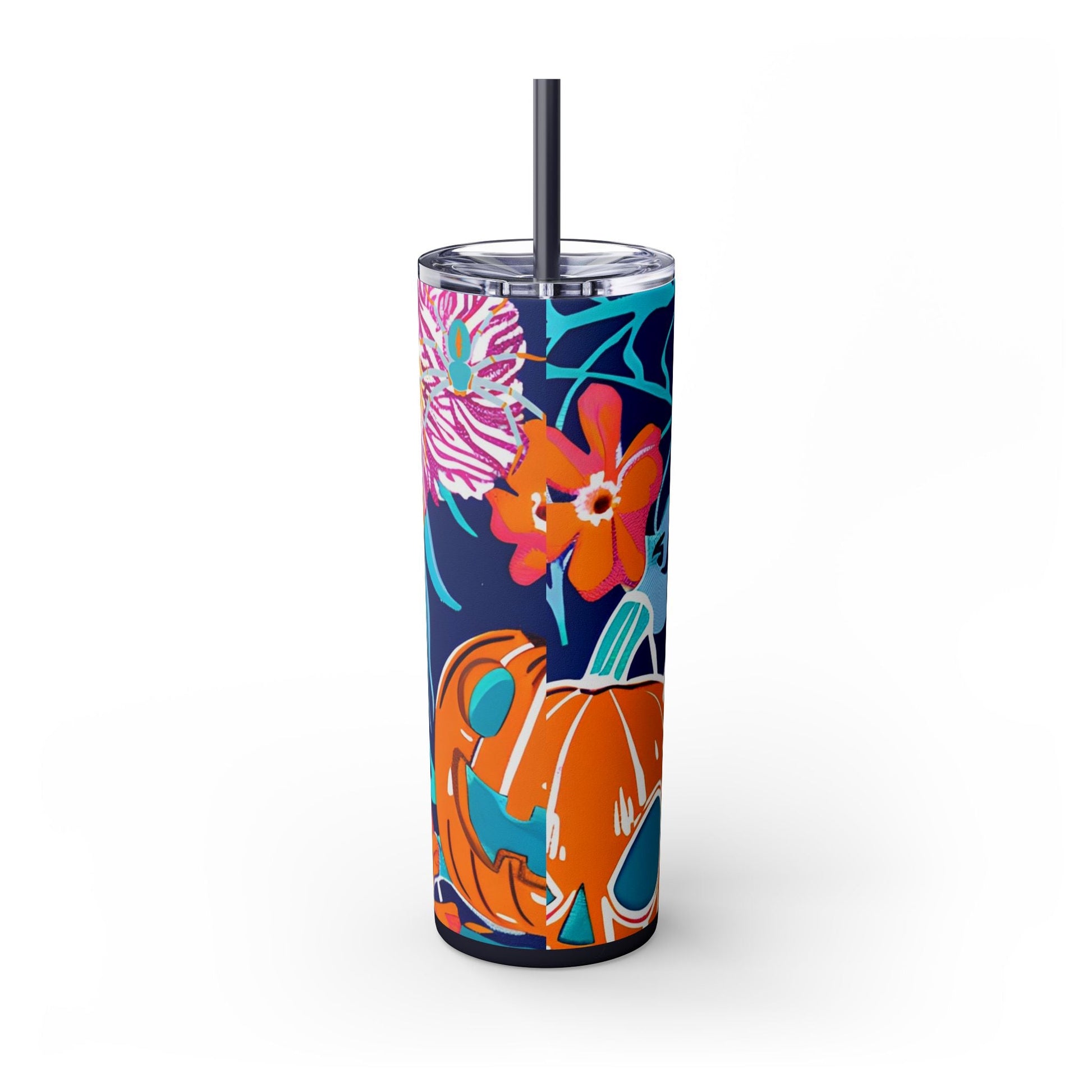 Maars Floral Skull Skinny Tumbler, Artsulli - Art is Long, Life is Short, Mug, , , , , , , 