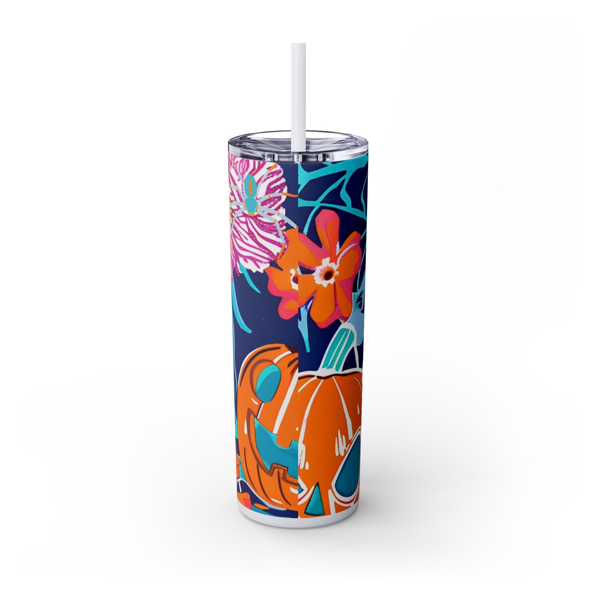 Maars Floral Skull Skinny Tumbler, Artsulli - Art is Long, Life is Short, Mug, , , , , , , 