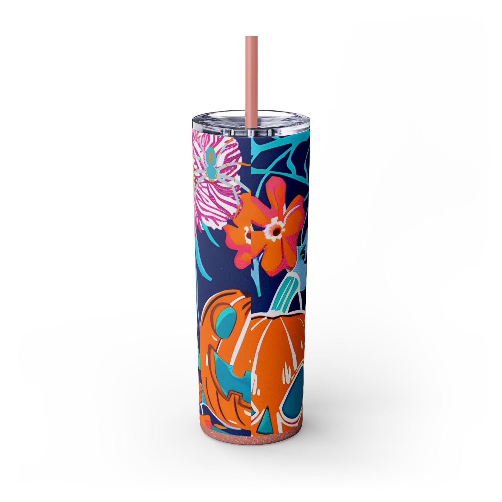 Maars Floral Skull Skinny Tumbler, Artsulli - Art is Long, Life is Short, Mug, , , , , , , 