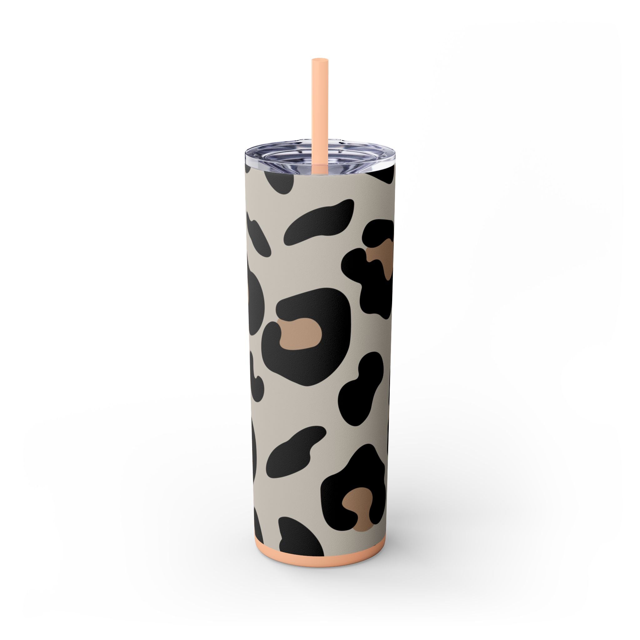 Maars Leopard Print Skinny Tumbler, Artsulli - Art is Long, Life is Short, Mug, Finish, Matte, Color, Blush, Size, 20oz, 77105449537084687130
